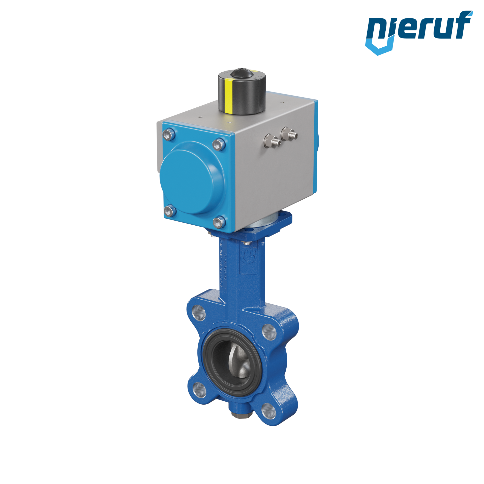Butterfly valve DN 40 AK02 EPDM DVGW drinking water, WRAS, ACS, W270 pneumatic actuator single acting normally open
