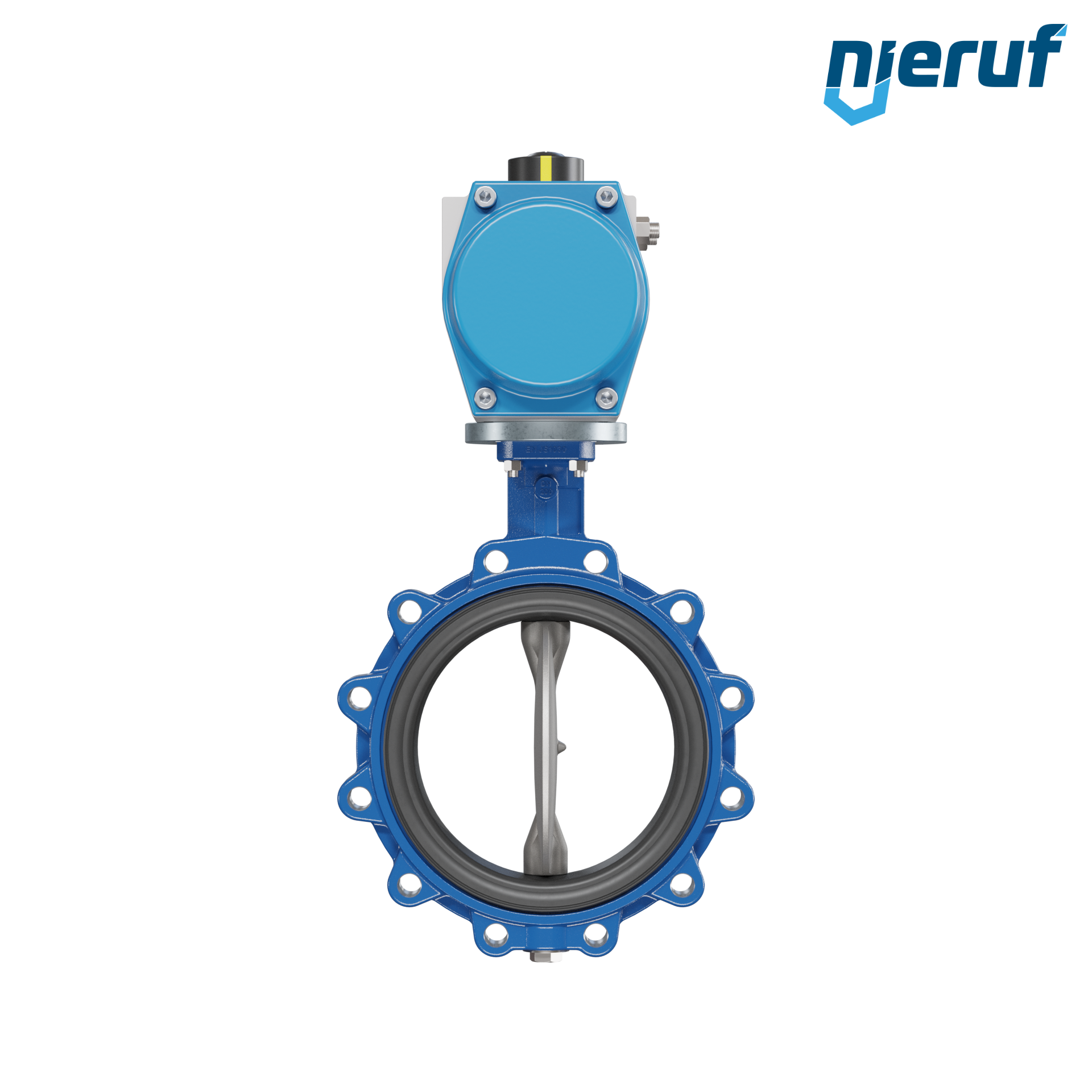 valvola a farfalla DN 200 PN16 AK02 EPDM DVGW acqua potabile, WRAS, ACS, W270 attuatore pneumatico a semplice effetto apertura a molla