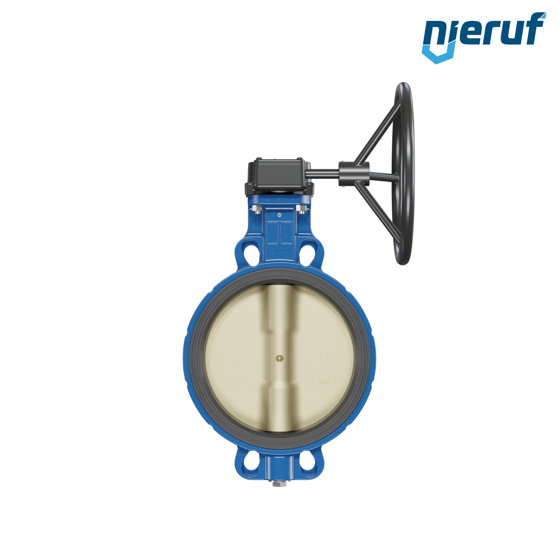 valvola a farfalla per l'acqua di mare DN 250 PN6-PN10-PN16 & ANSI150 AK15 volantino