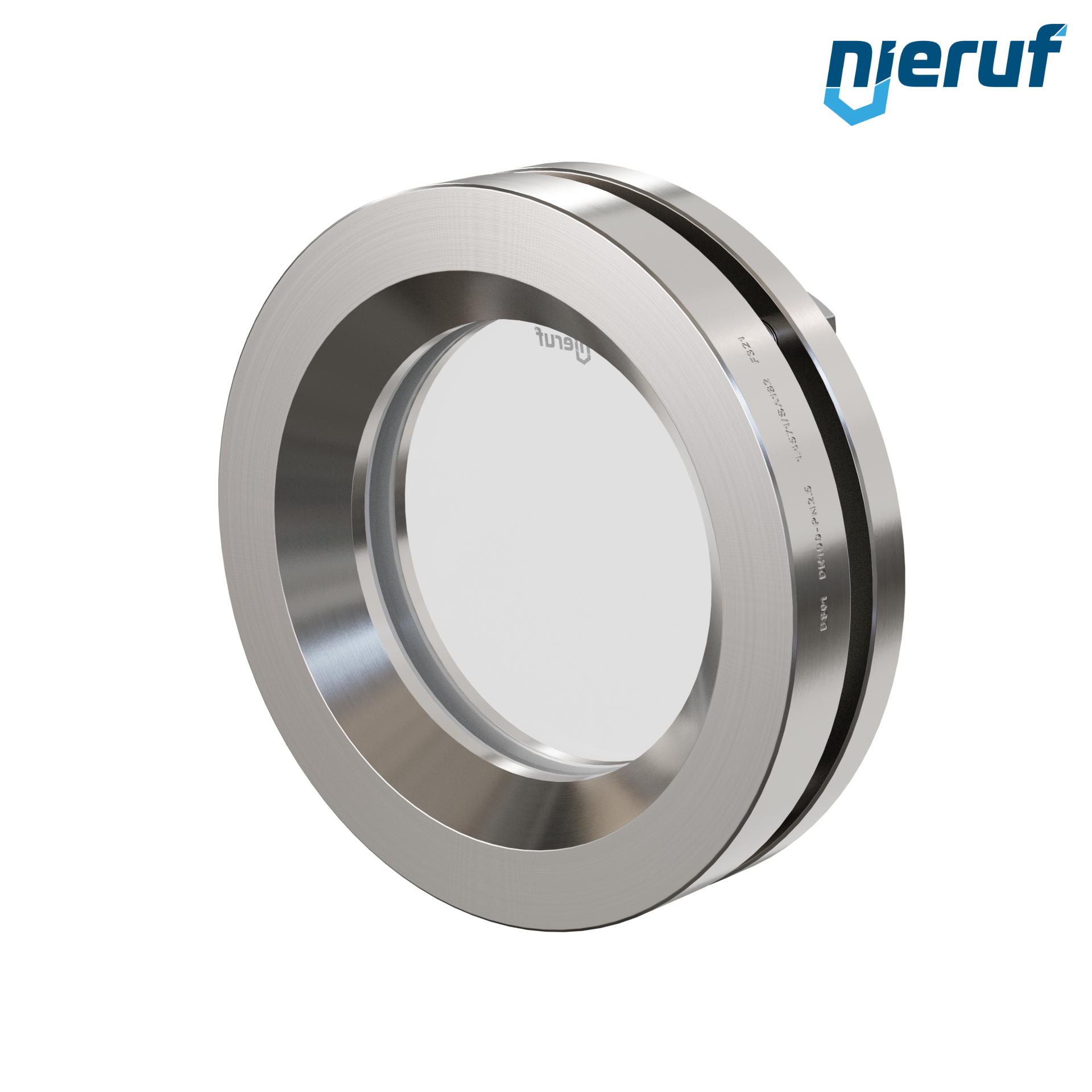 oblò di osservazione per serbatoi DN100 BS01 acciaio inossidabile 1.4571 PTFE vetro borosilicato 2,5bar
