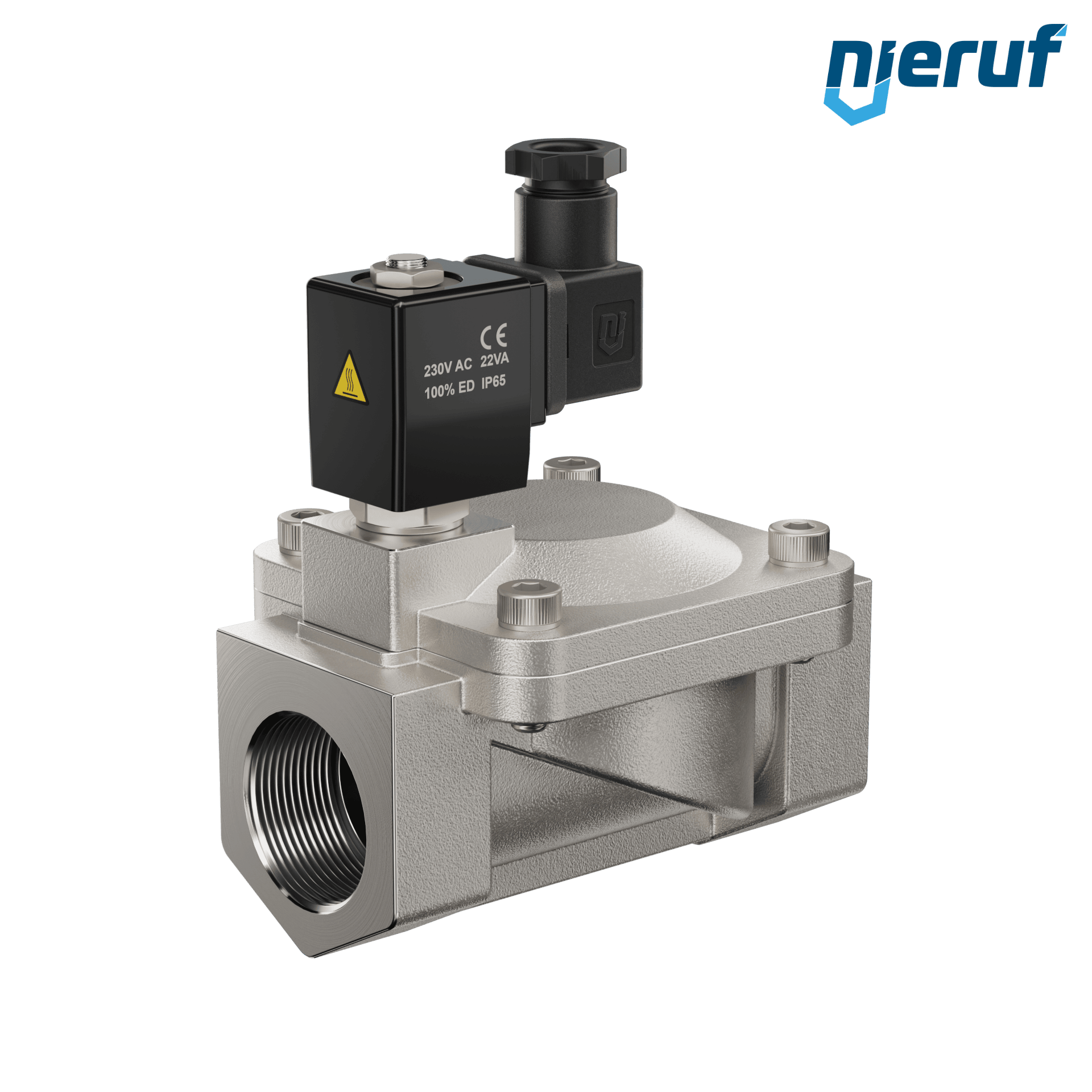 elettrovalvola G 1 1/4" pollici acciaio inossidabile EV05 FKM 230V 50Hz