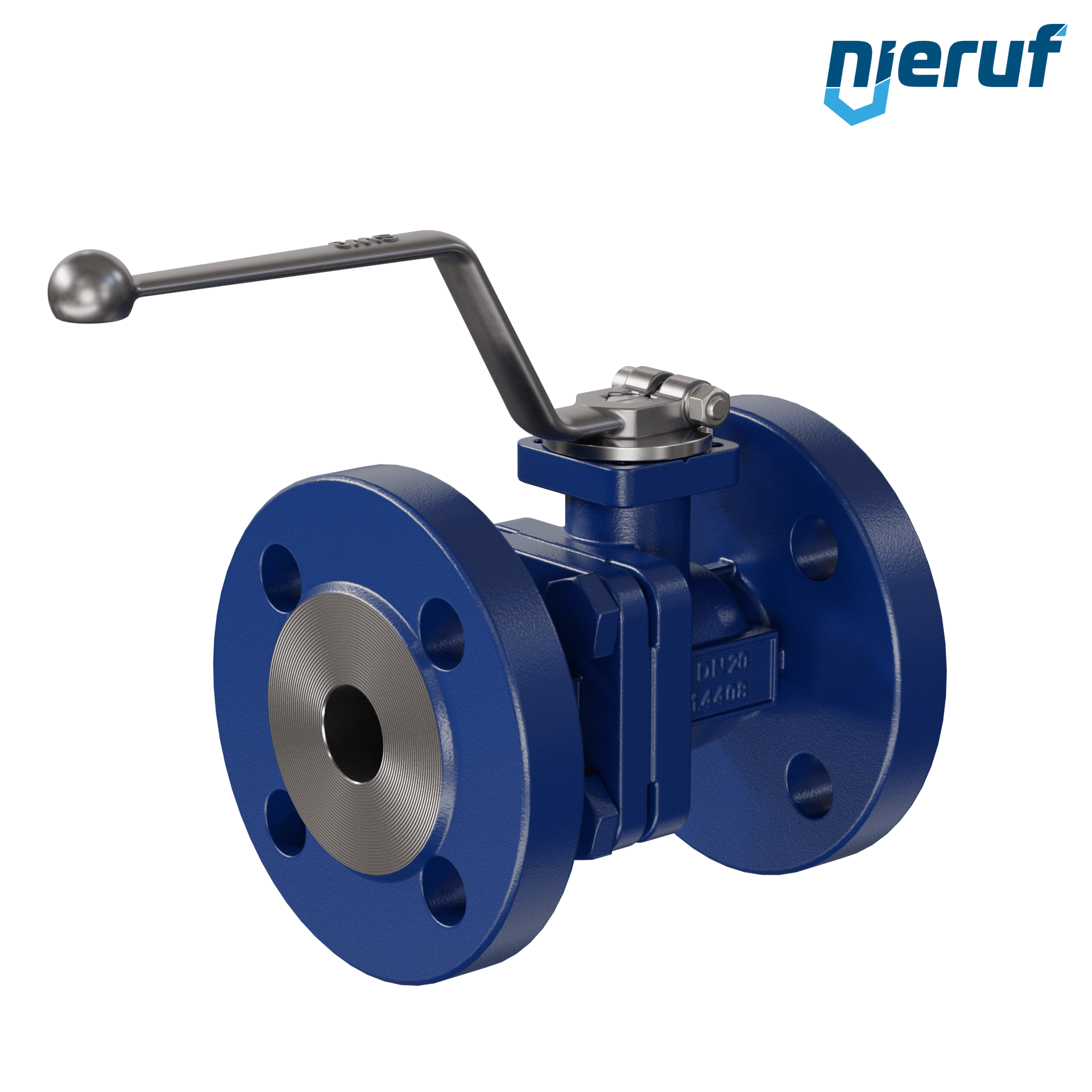 valvola a sfera flangiata per alte temperature FK12 DN20 PN40 in acciaio fuso 1.0619 fino a +25