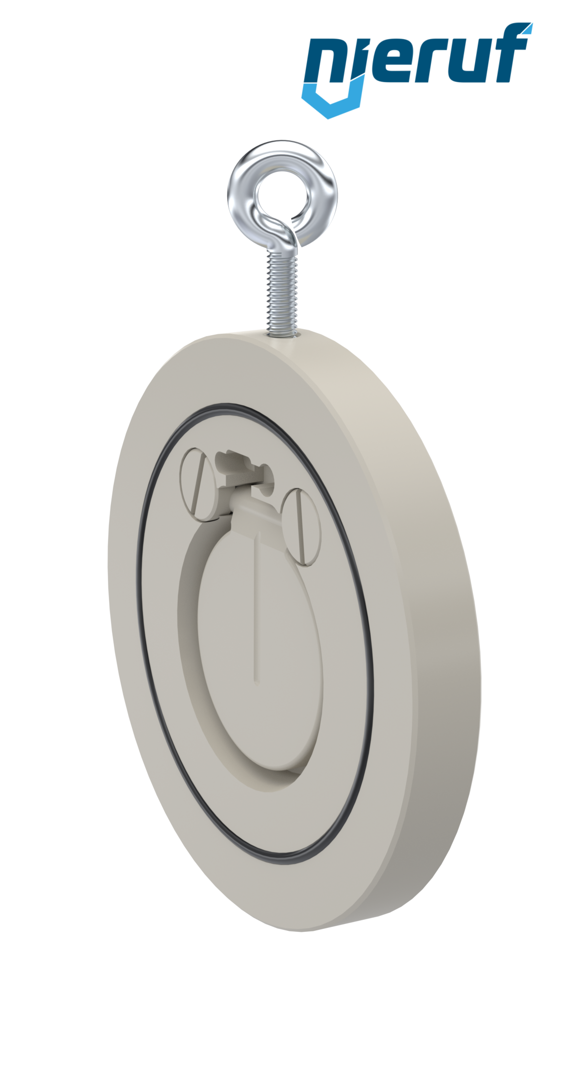Zwischenflansch-Rückschlagklappe DN50 ZR06 Kunststoff PP-H FKM (Viton)