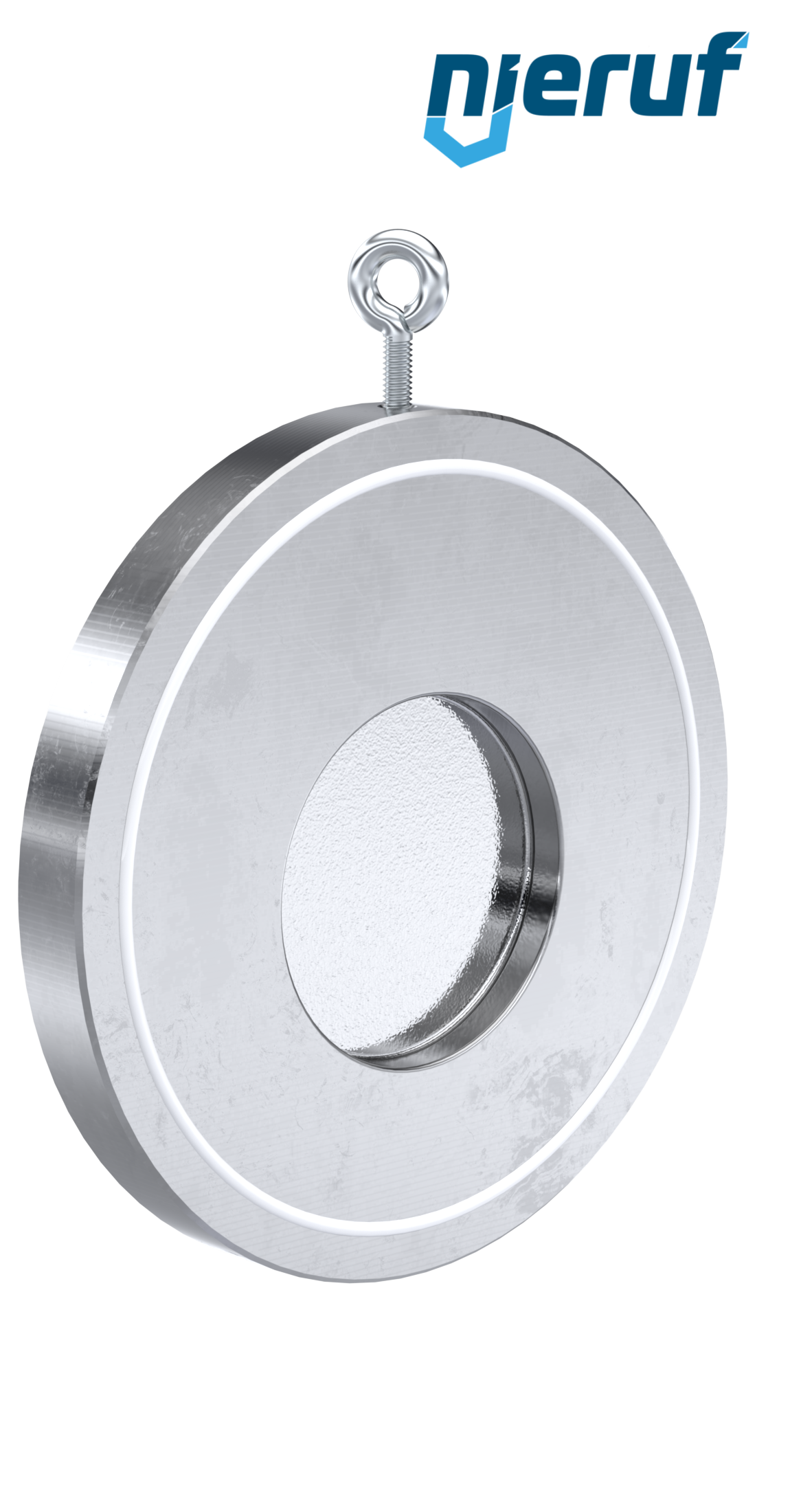 Zwischenflansch-Rückschlagklappe mit Feder DN125 ZR03 Stahl 1.0460, verzinkt PTFE