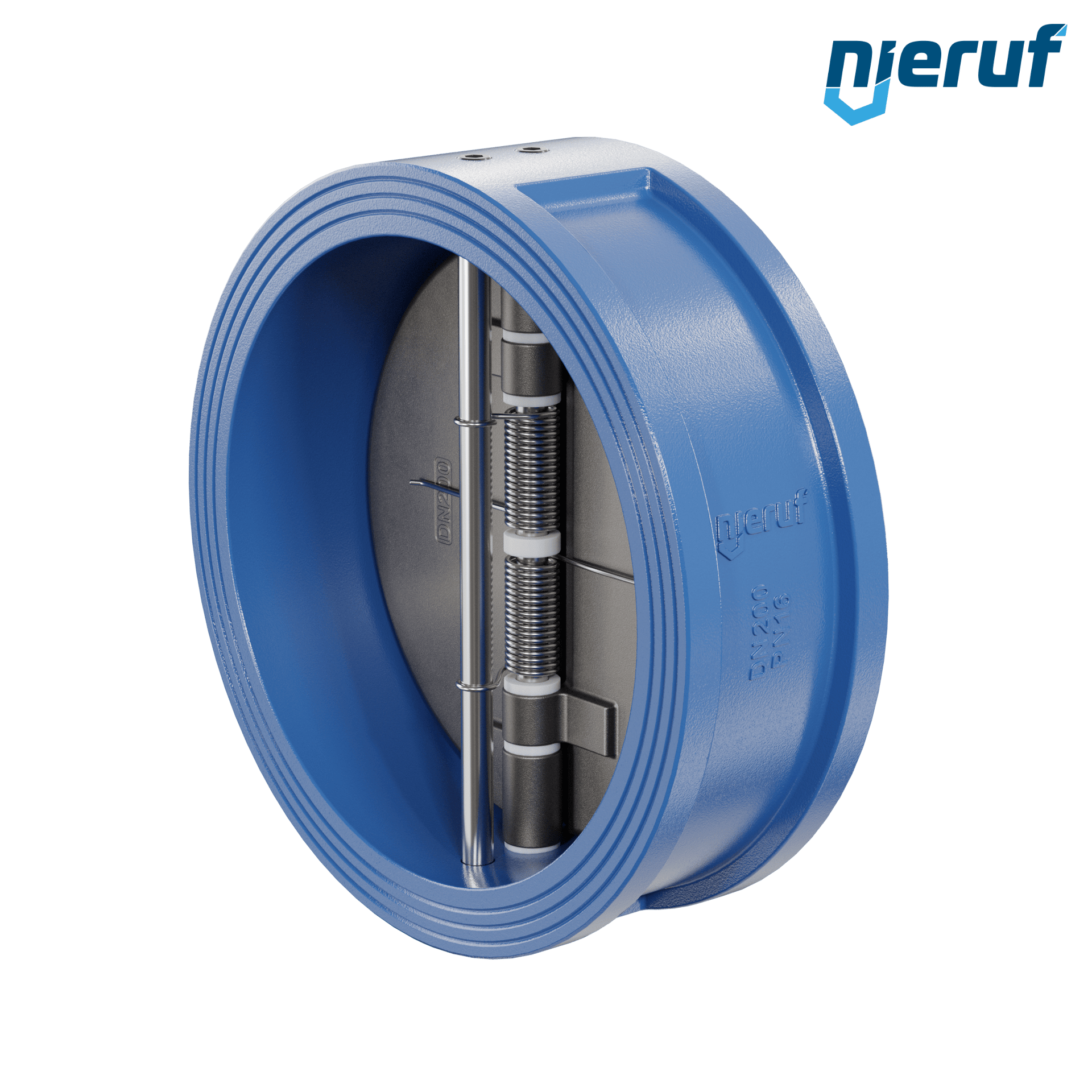 valvola di ritegno a doppio battente DN200 DR01 GGG40 NBR