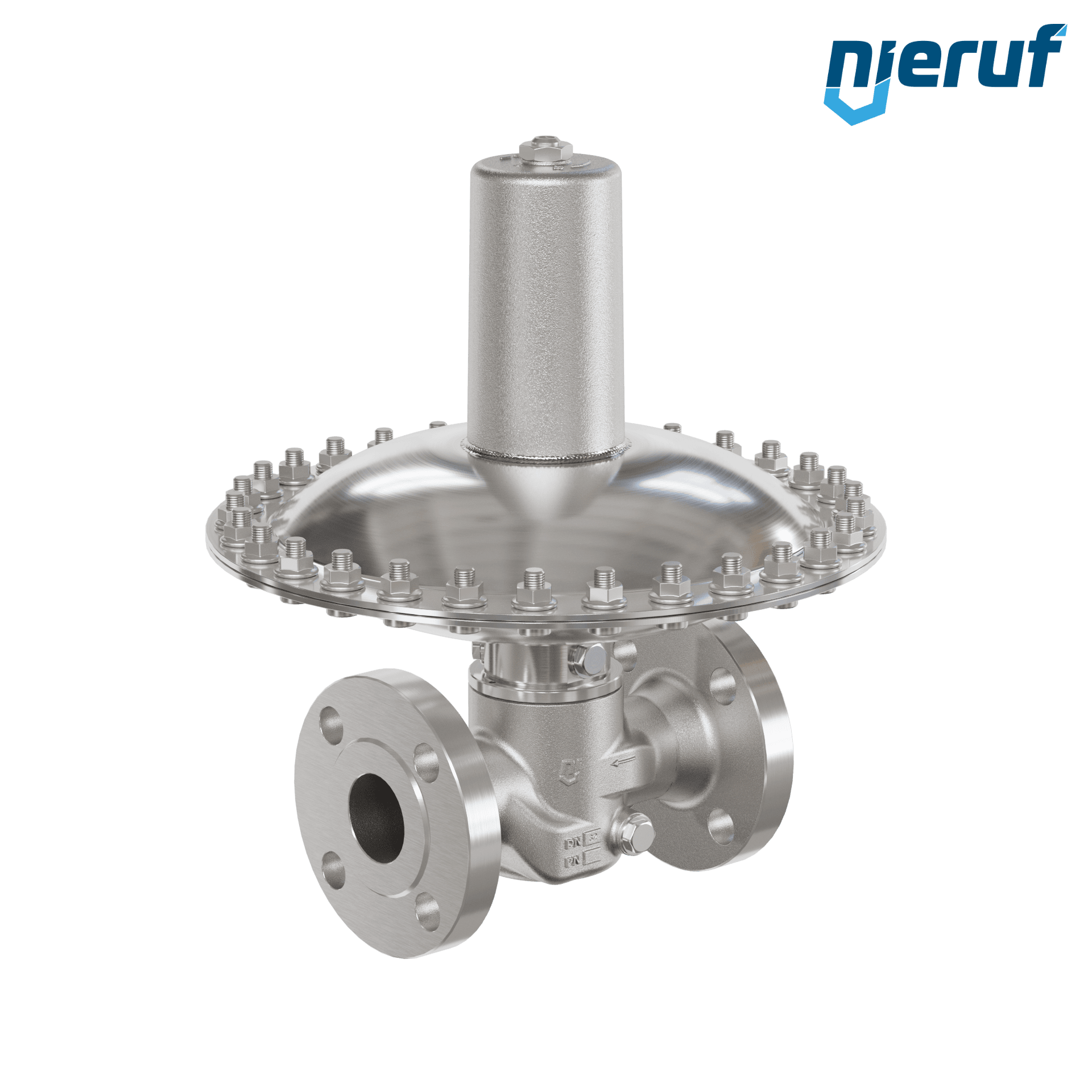 Regolatore in mbar DN32 DM24 flangia ANSI 150 acciaio inossidabile EPDM 150 - 500 mbar