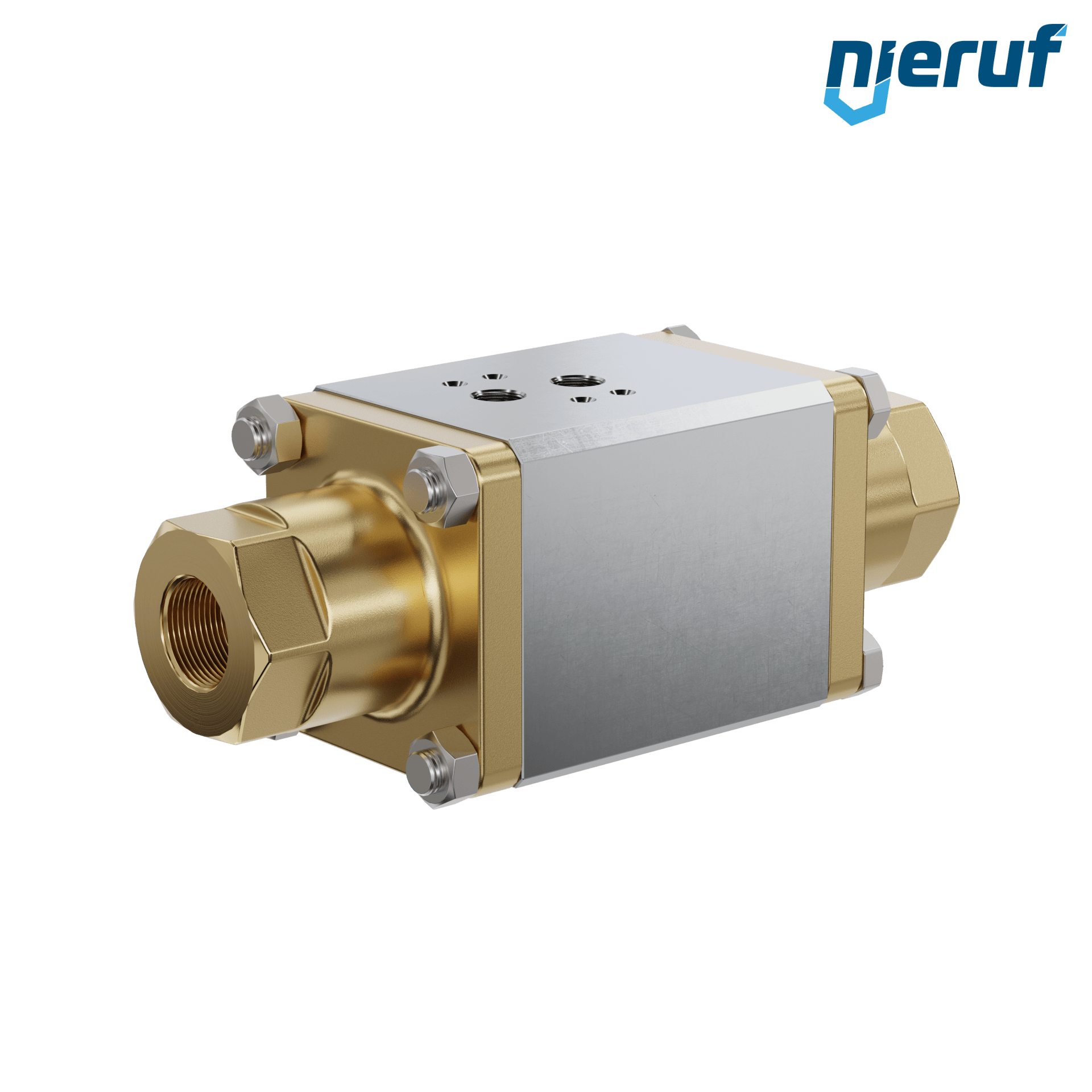 valvola coassiale a 2/2 vie CV04 3/4" pollici filettatura interna - DN20 ottone max. 120 bar NO - per applicazione con acqua