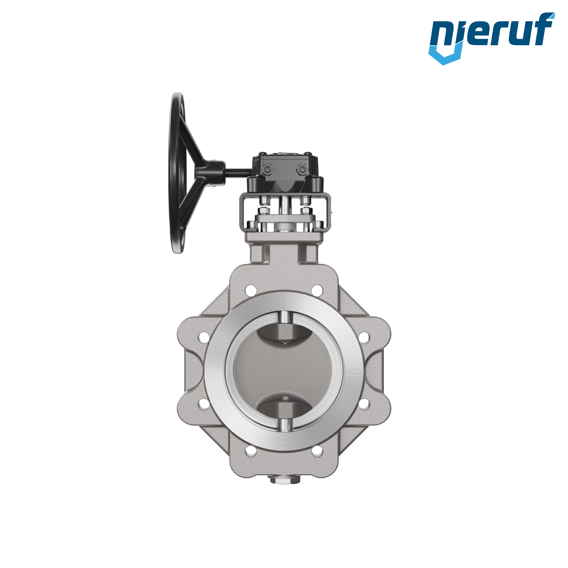 valvola a farfalla triplo eccentrico acciaio inox AK14 DN 125 PN10-16 volantino