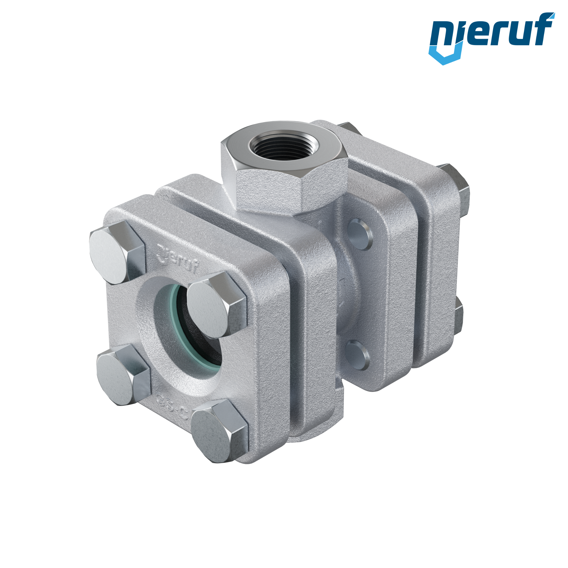 oblò di osservazione / specola visiva G 1/2" pollici acciaio fuso vetro borosilicato