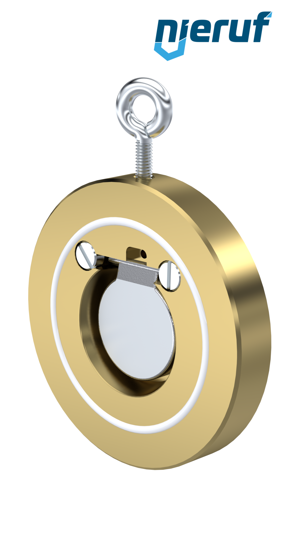Zwischenflansch-Rückschlagklappe DN40 ZR09 Alubronze 2.0975 PTFE