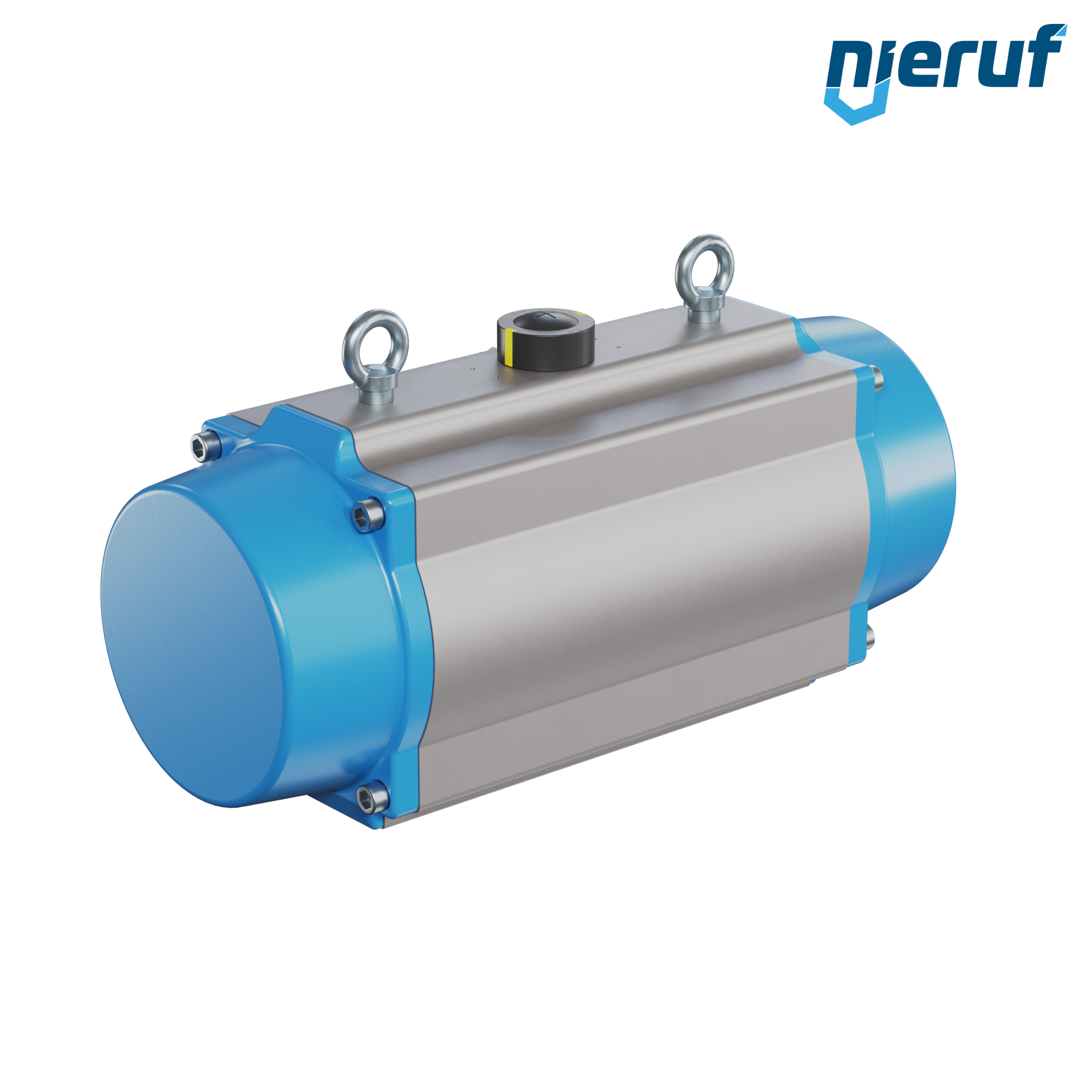 attuatore pneumatico AN02 a singolo effetto, apertura a molla versione per alta temperatura GS-270 90° con 12 molle