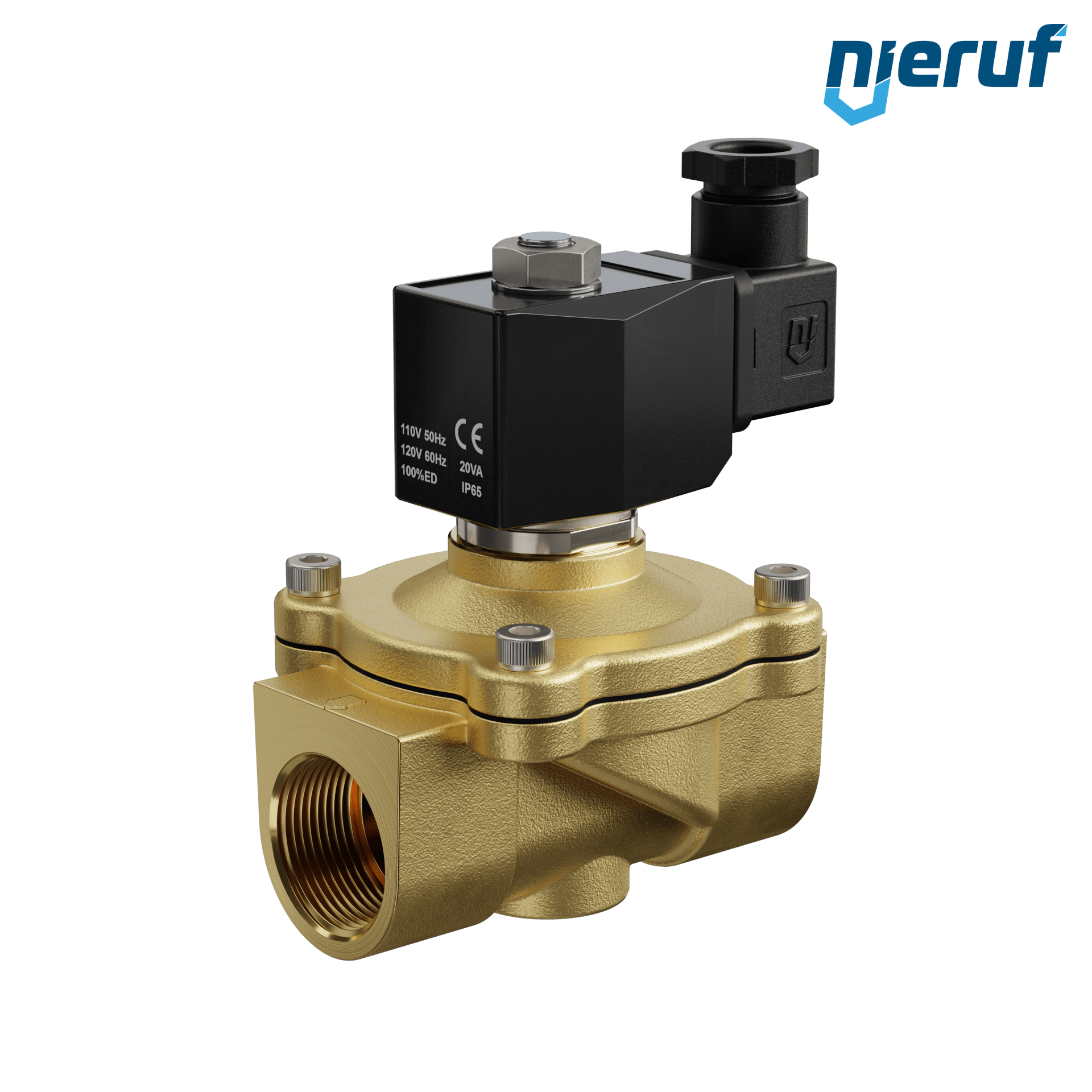 elettrovalvola DN25 G 1" pollici FKM 110V ottone