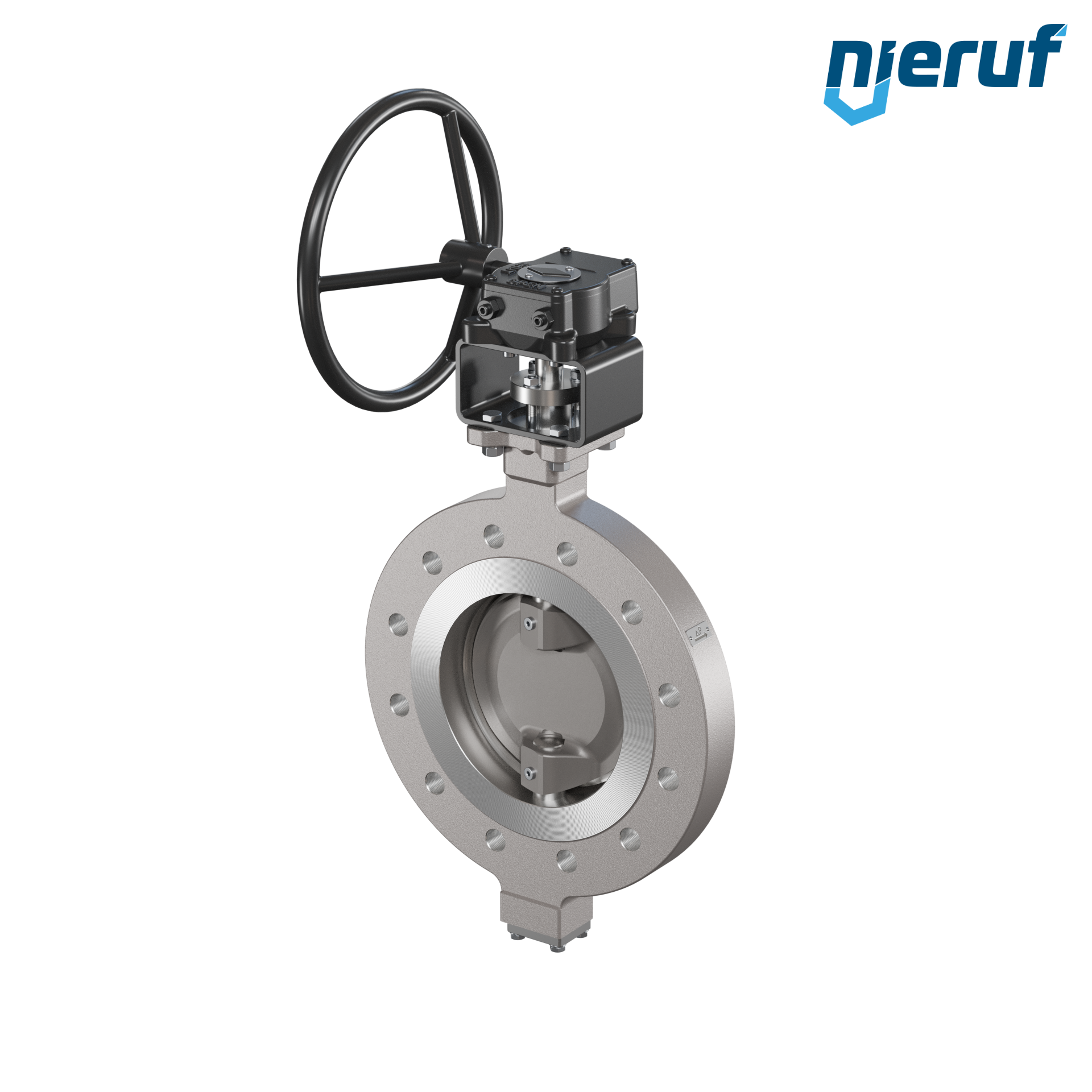 valvola a farfalla triplo eccentrico acciaio inox AK14 DN 200 PN25 volantino