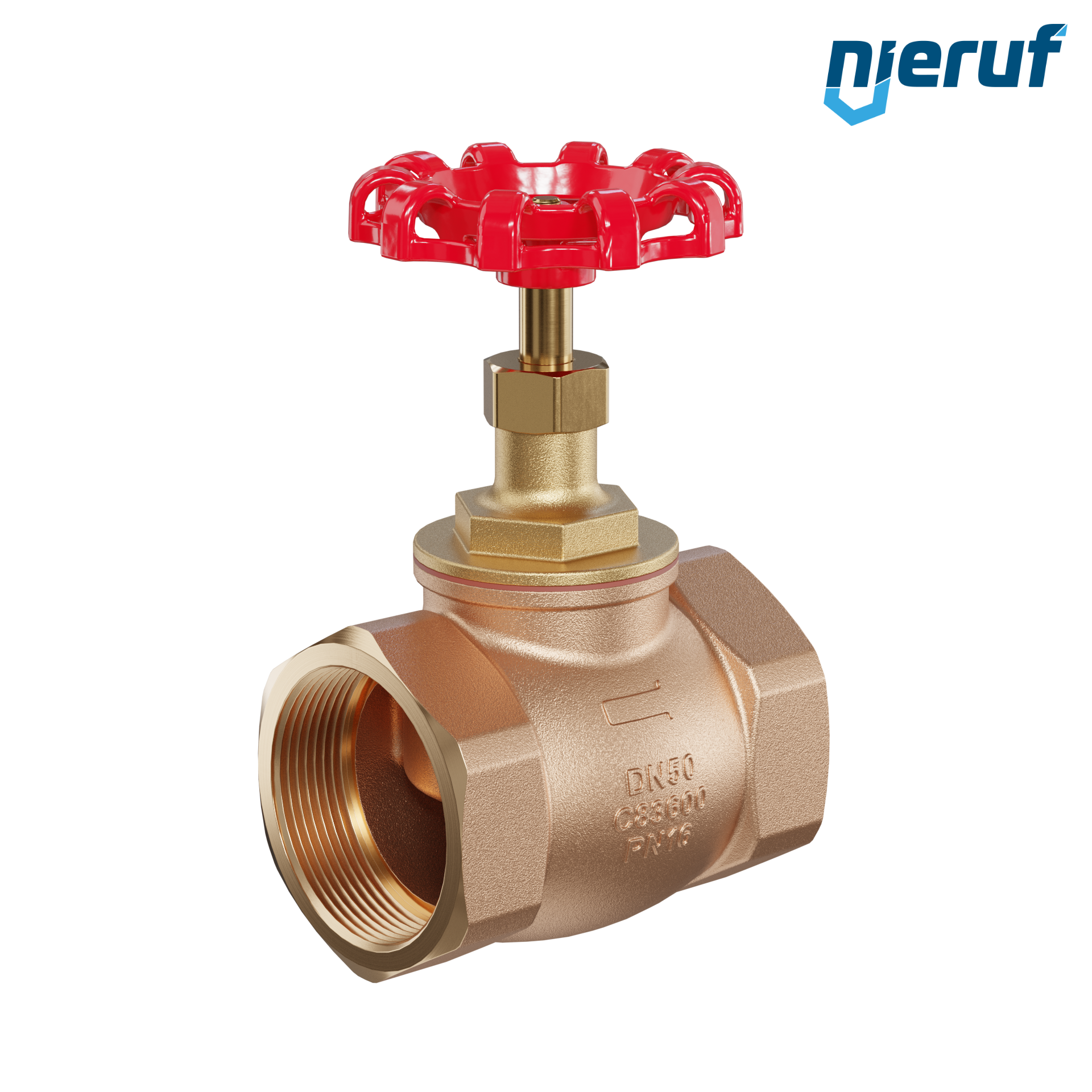 valvola a globo filettatura interna DN50 - 2" pollici PN16 AV10 bronzo ASTM B62