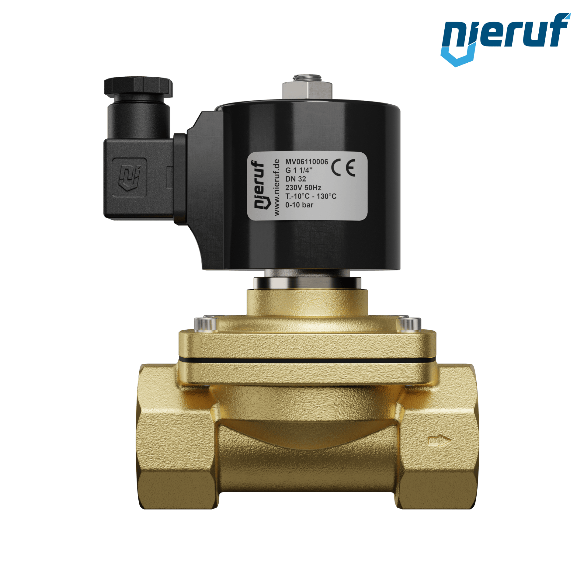 elettrovalvola G 1 1/4" pollici ottone MV06 EPDM 230V 50Hz