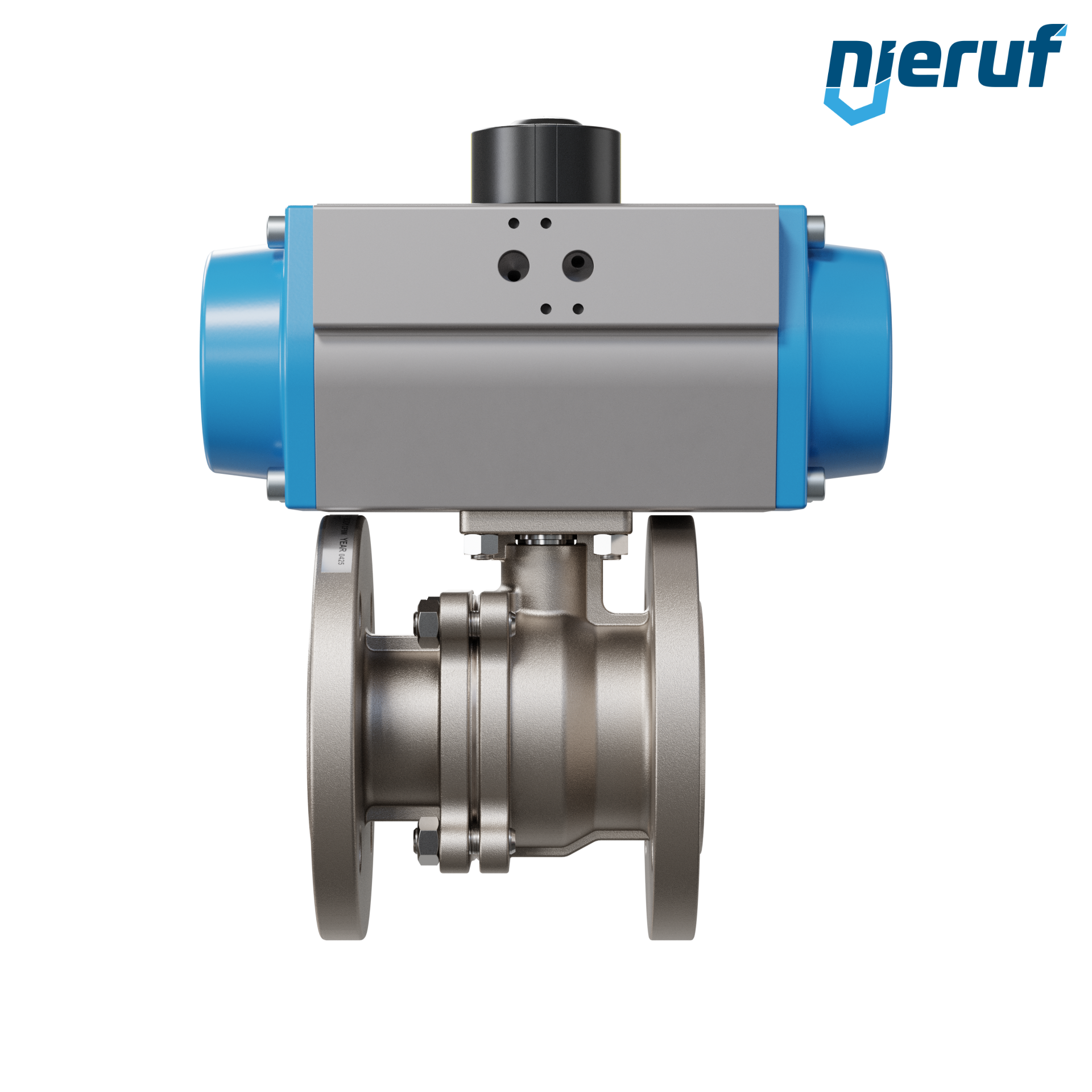 valvola a sfera flangiata DN50 PK05 azionamento rotativo pneumatico a semplice effetto apertura a molla