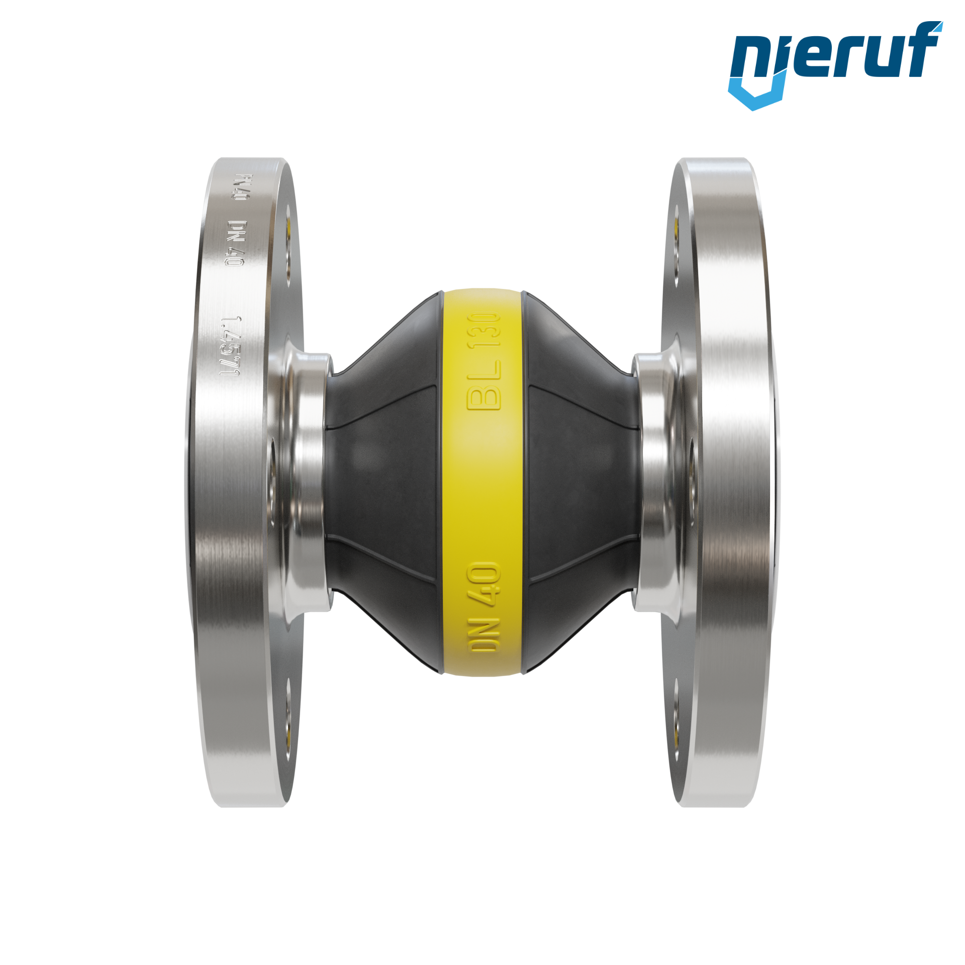 Compensatore rivestimento in PTFE DN40 versione KP04 flange in acciaio inox NBR