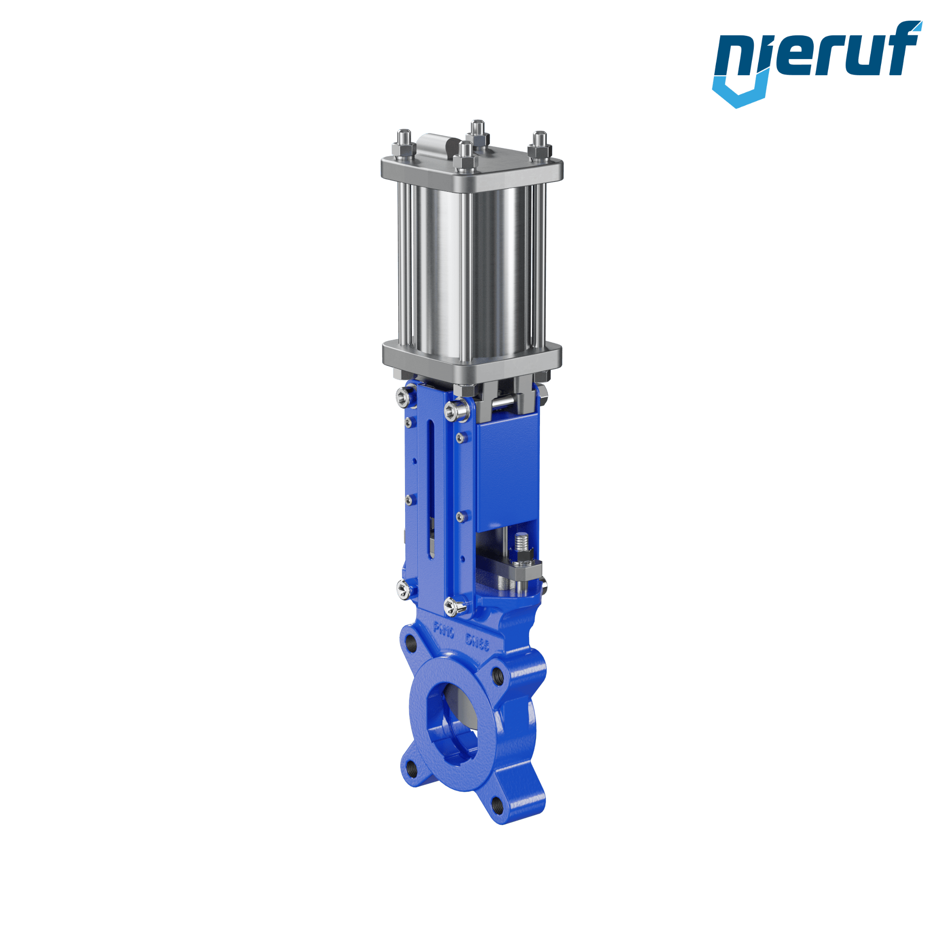valvola a ghigliottina DN 65 SR02 NBR attuatore pneumatico a doppio effetto