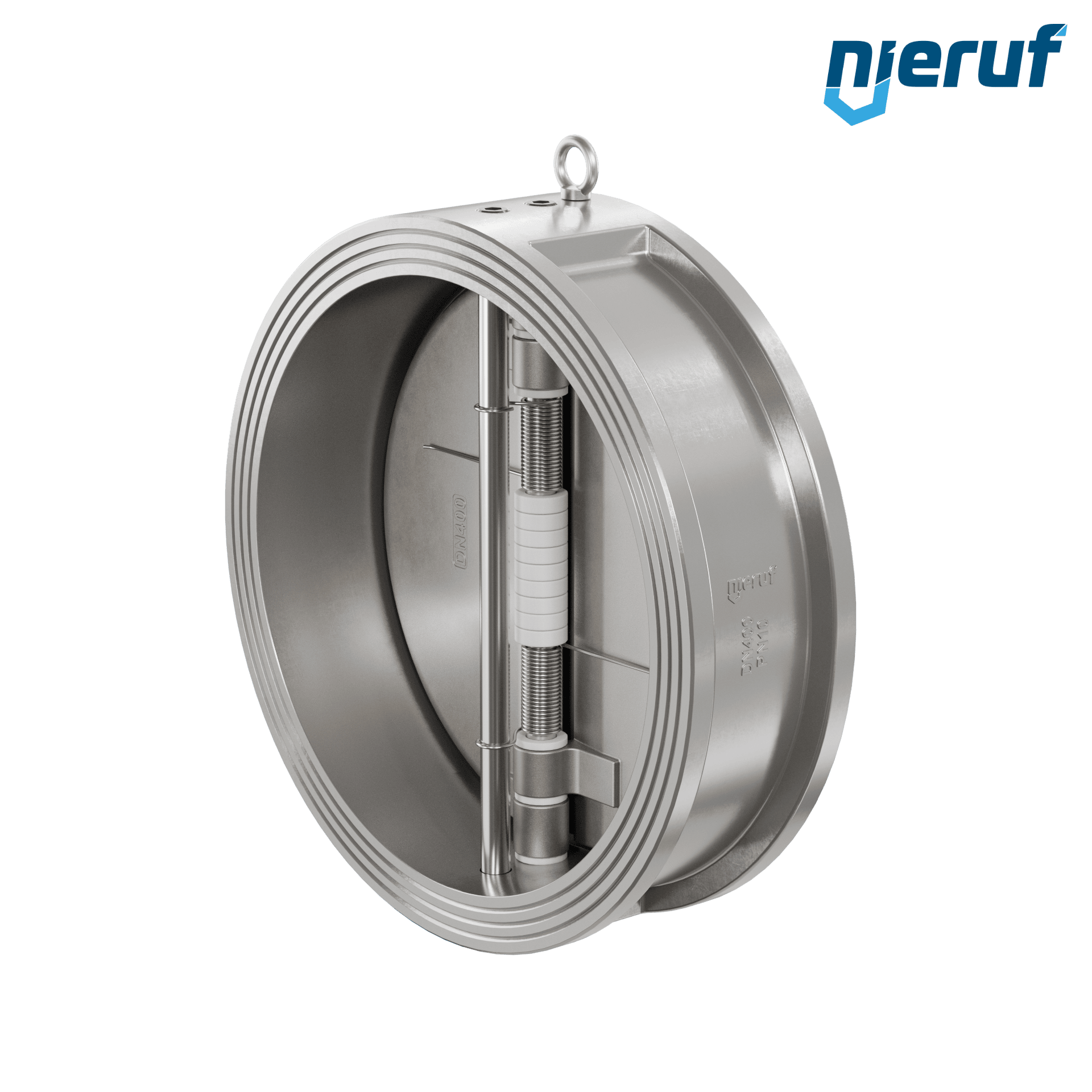 valvola di ritegno a doppio battente DN400 DR03 acciaio inossidabile 1.4408 EPDM