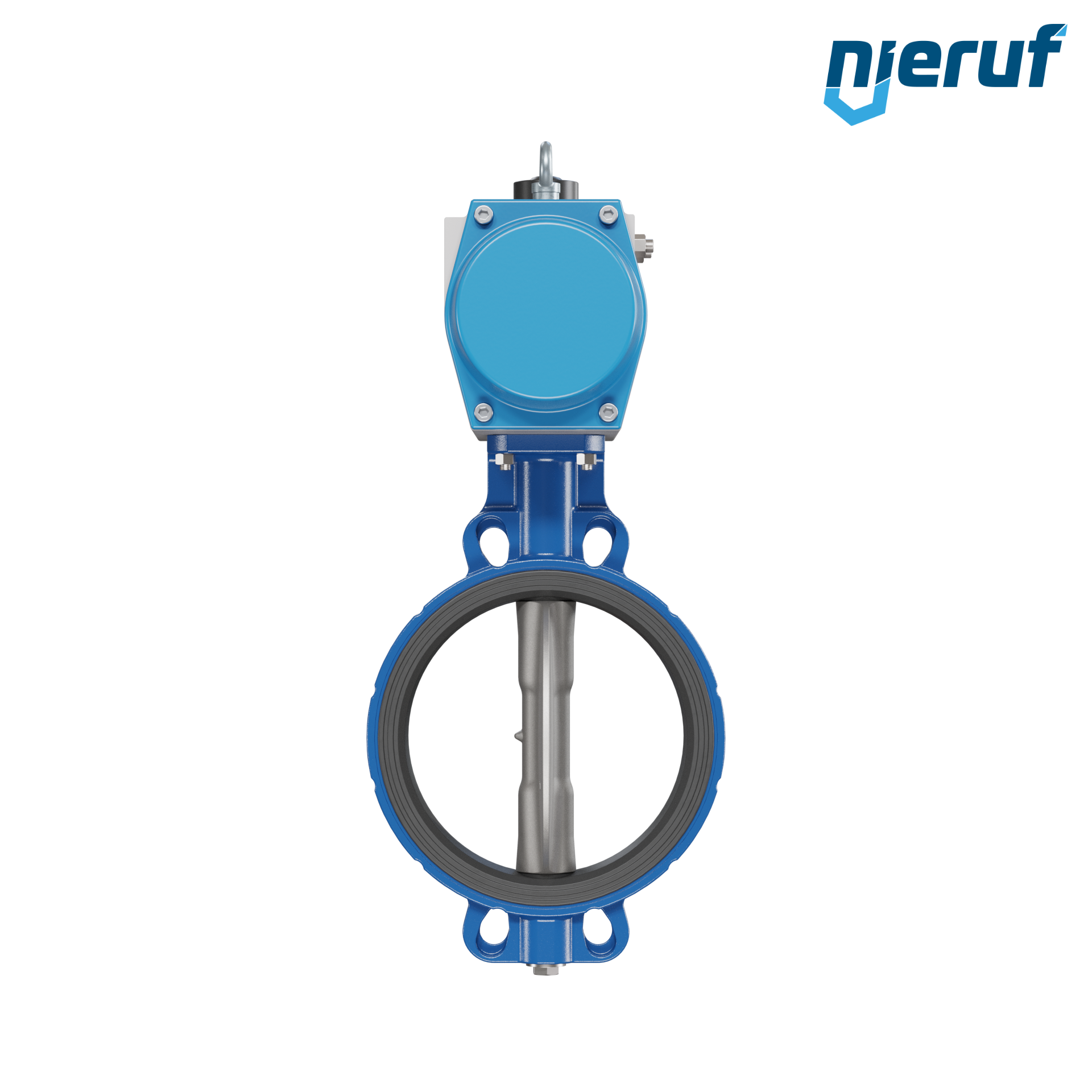 Butterfly valve DN 250 AK01 FPM pneumatic actuator single acting normally open