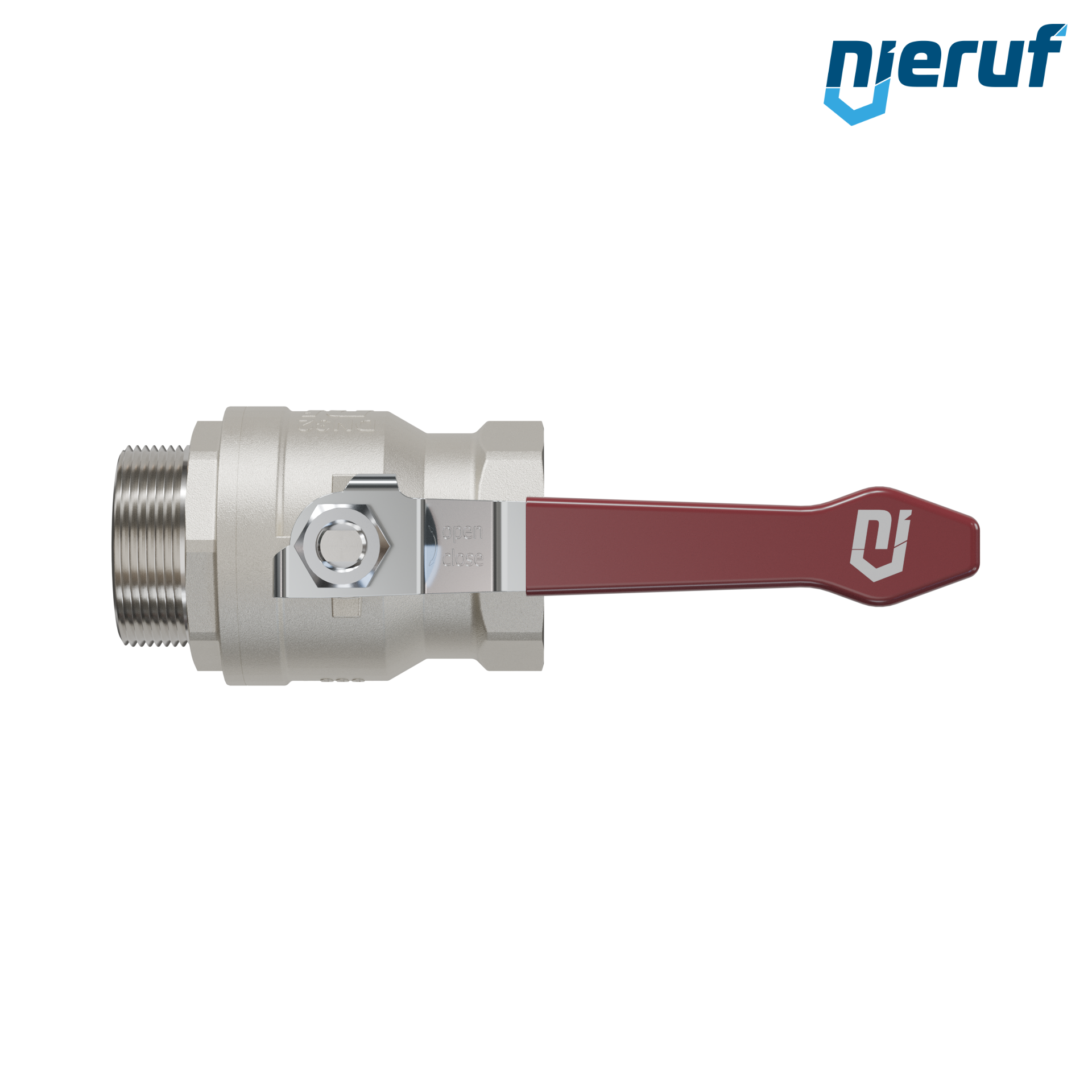 valvola a sfera a 2 vie DN32 - 1 1/4" pollici GK01 filettatura F x M