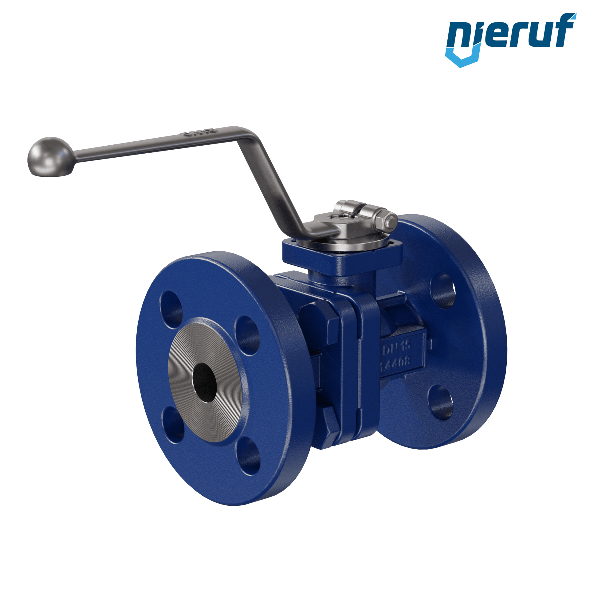 valvola a sfera flangiata per gas FK12 DN15 PN40 in acciaio fuso 1.0619