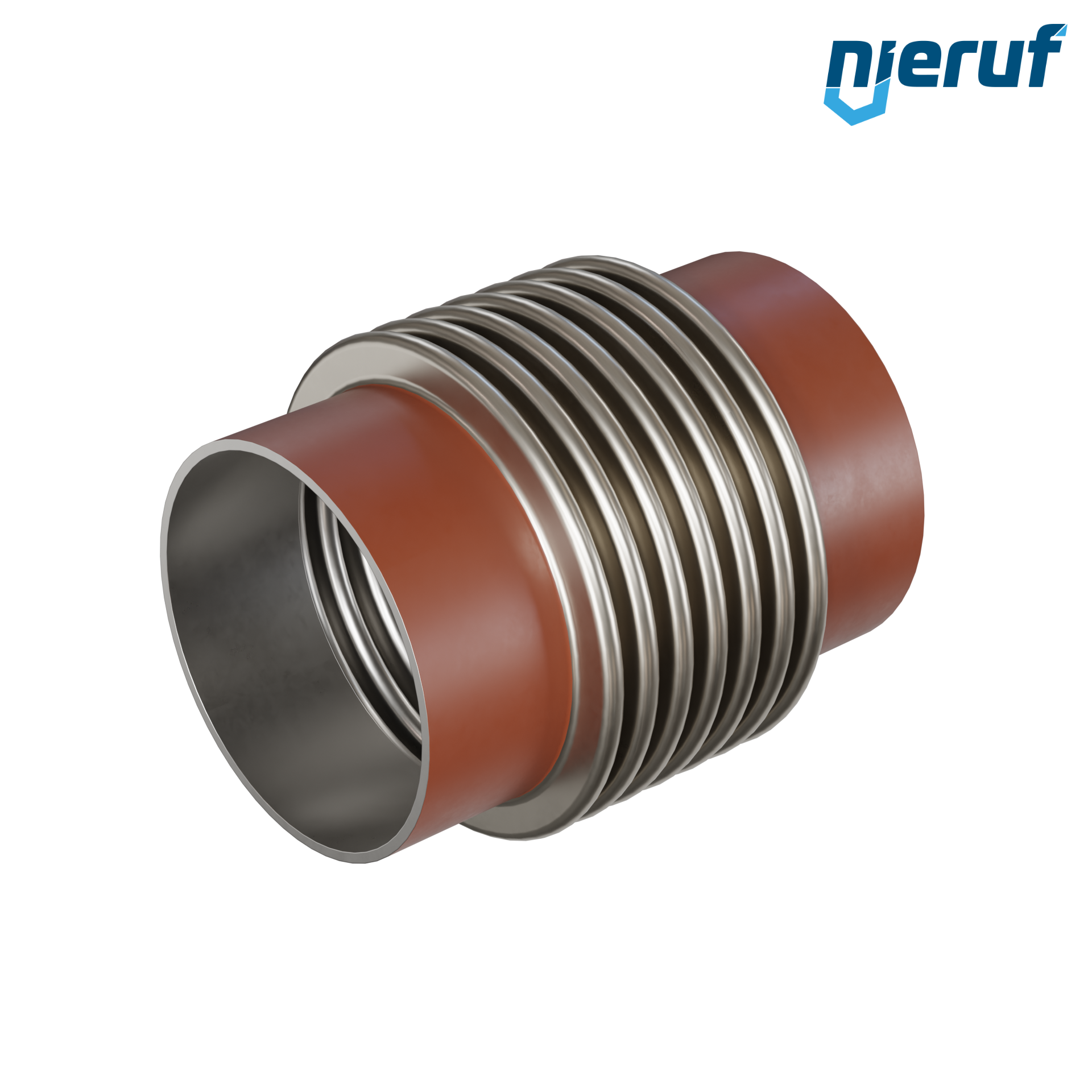 Giunto di dilatazione assiale DN150 - 168,3mm versione KP05 estremità a saldare e manicotto in acciaio inox