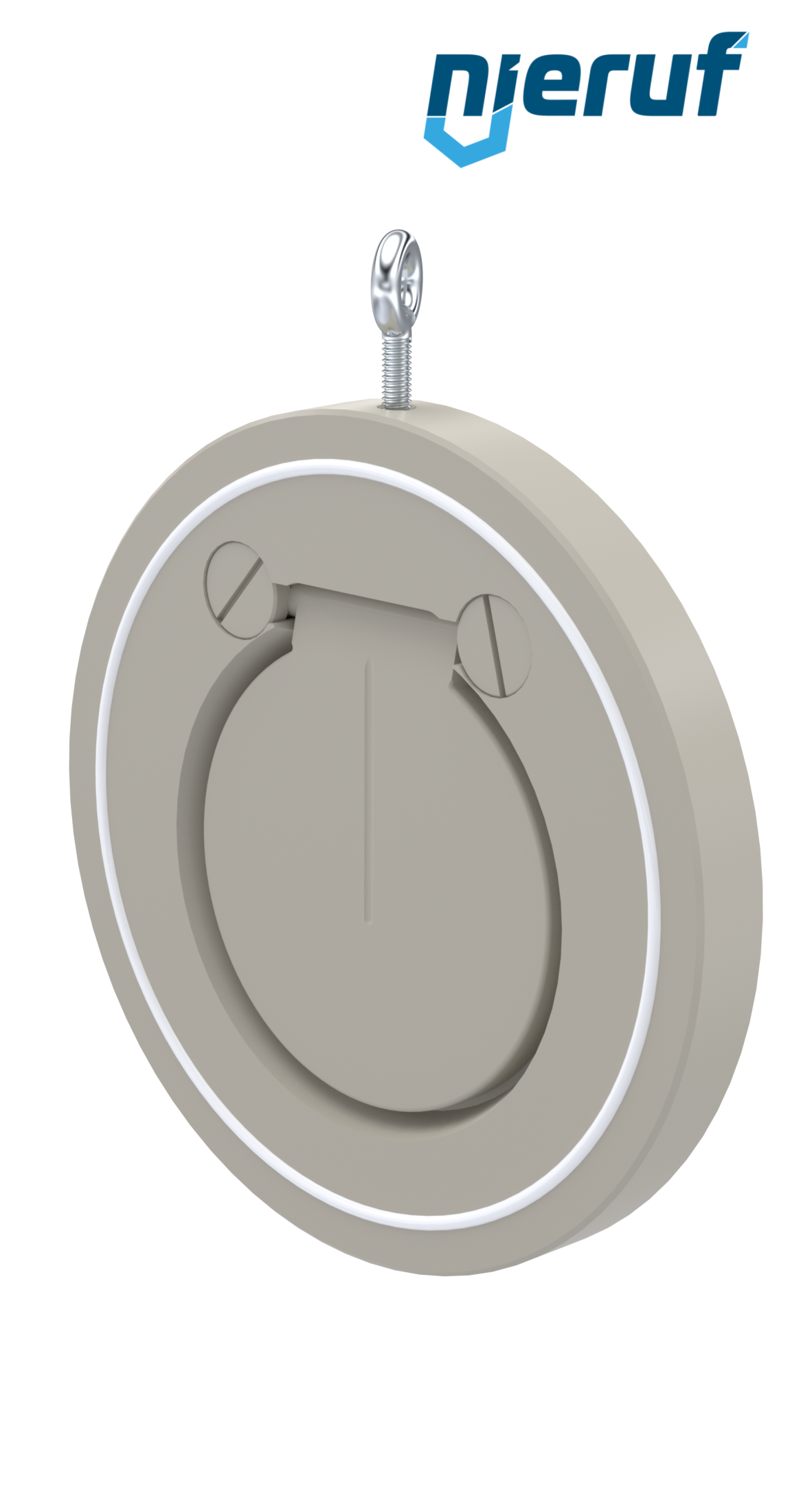 Zwischenflansch-Rückschlagklappe DN100 ZR06 Kunststoff PP-H PTFE