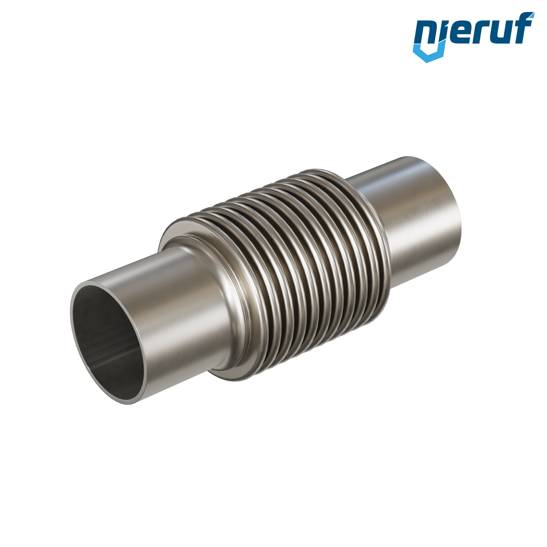 Giunto di dilatazione assiale DN65 - 76,1mm versione KP05 estremità a saldare in acciaio inox e manicotto in acciaio inox
