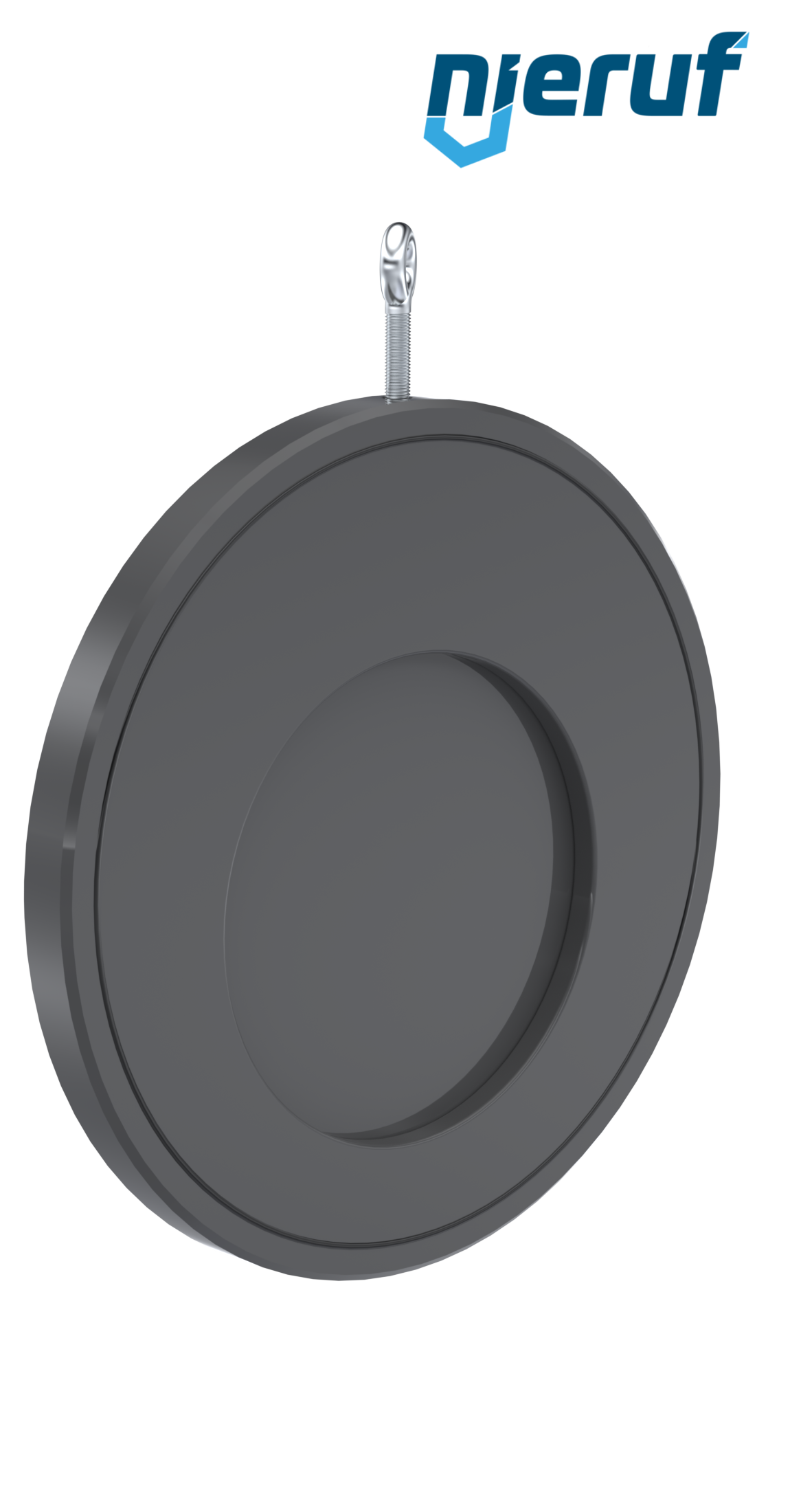 Zwischenflansch-Rückschlagklappe DN200 ZR05 Kunststoff PVC-U FKM (Viton)