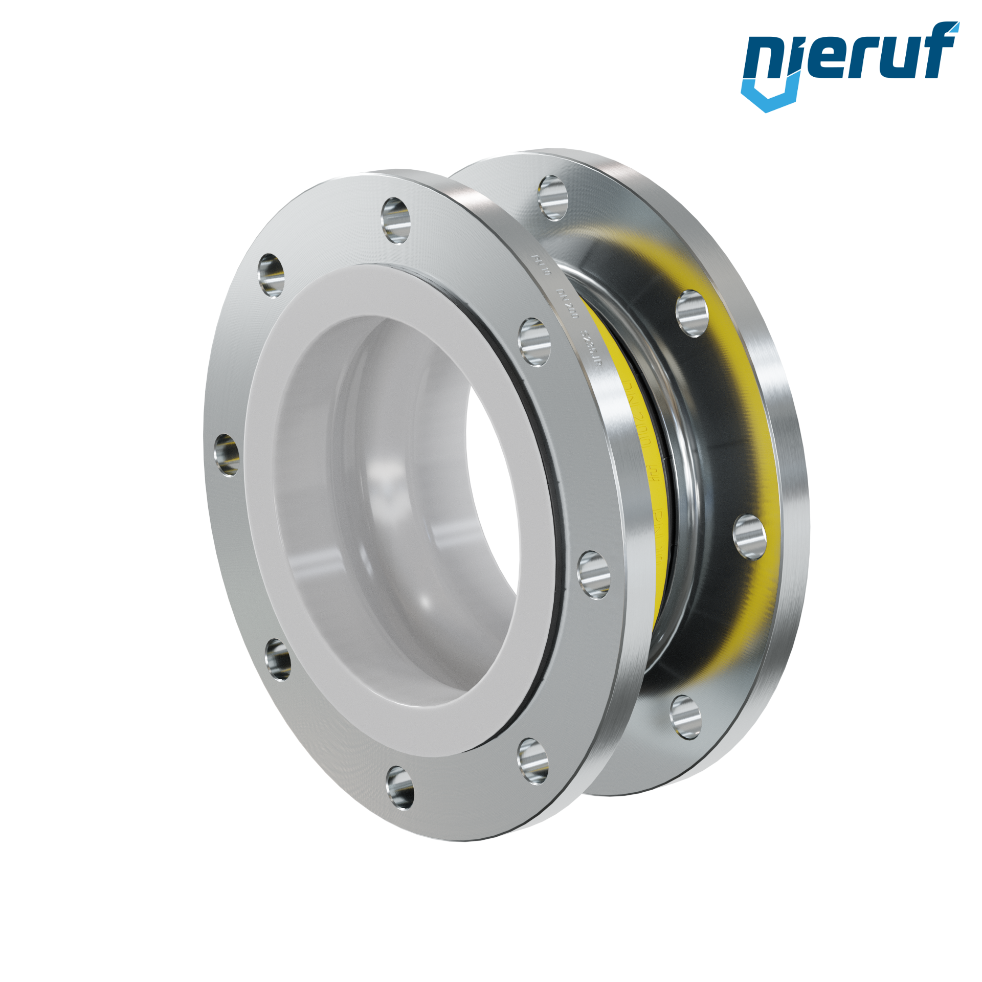 Compensatore rivestimento in PTFE DN200 versione KP04 flange in acciaio NBR