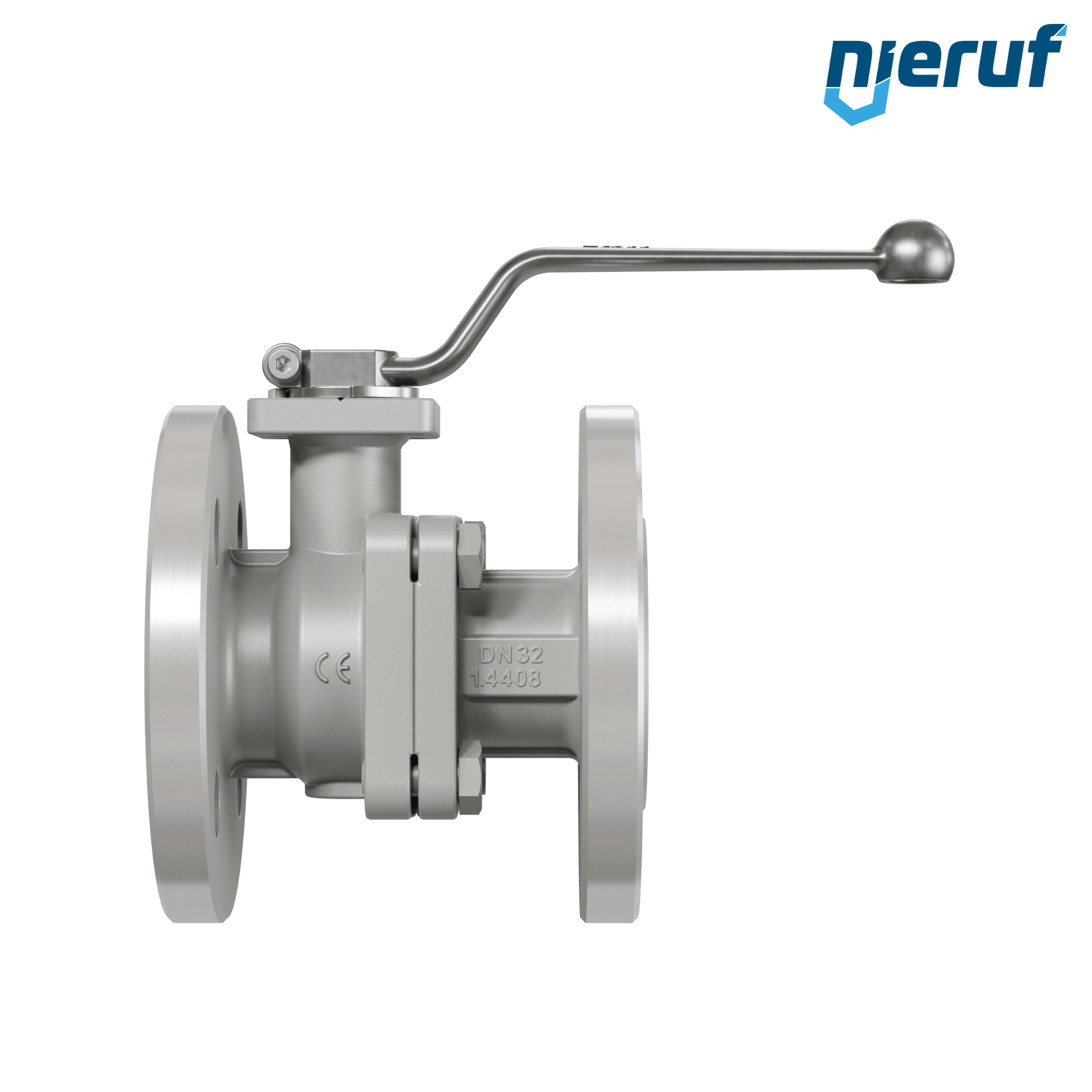valvola a sfera flangiata per alte temperature FK12 DN32 Antimonio-Carbone guarnizione