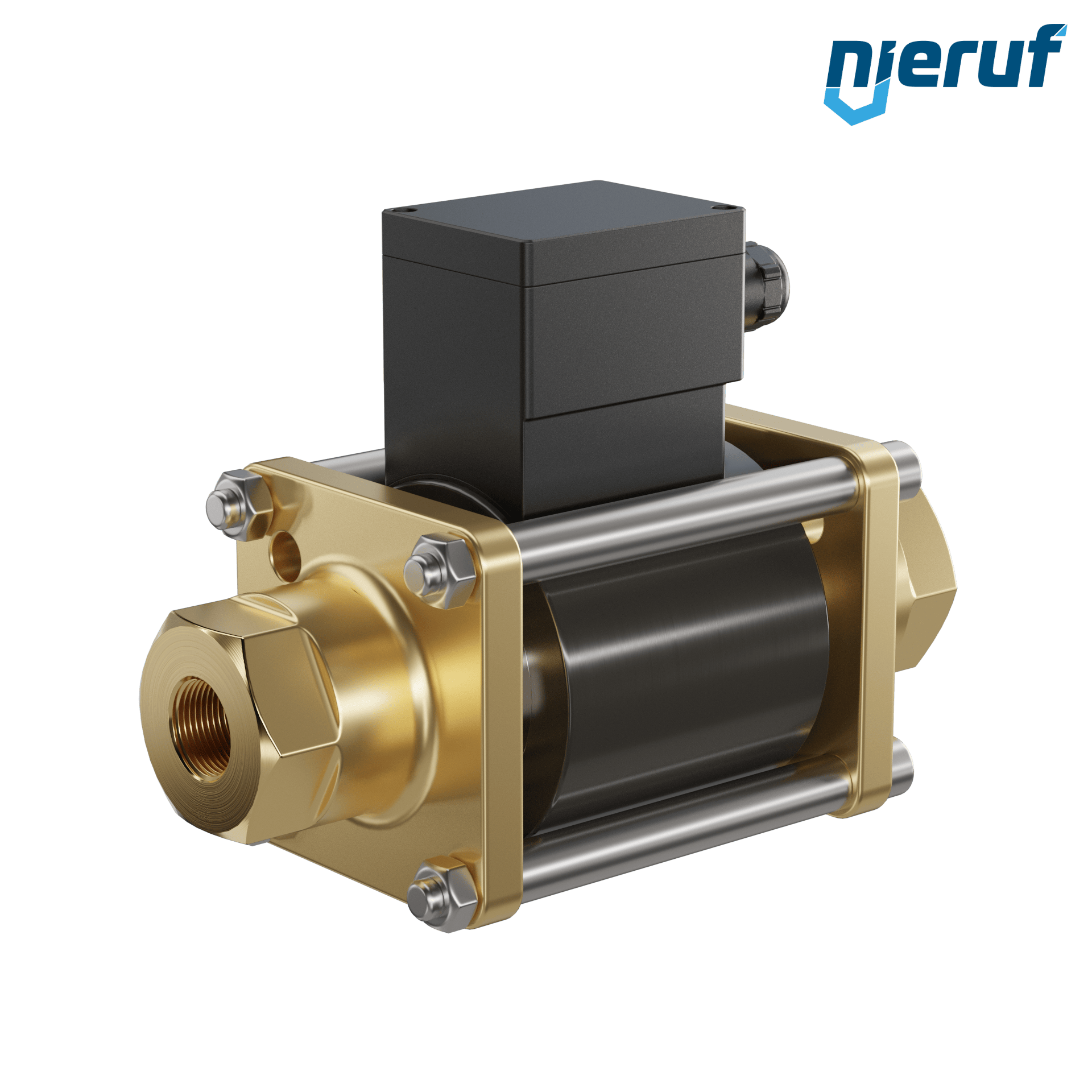 valvola coassiale ATEX CV06 1/2" pollici filettatura interna - DN15 ottone 230V AC NO