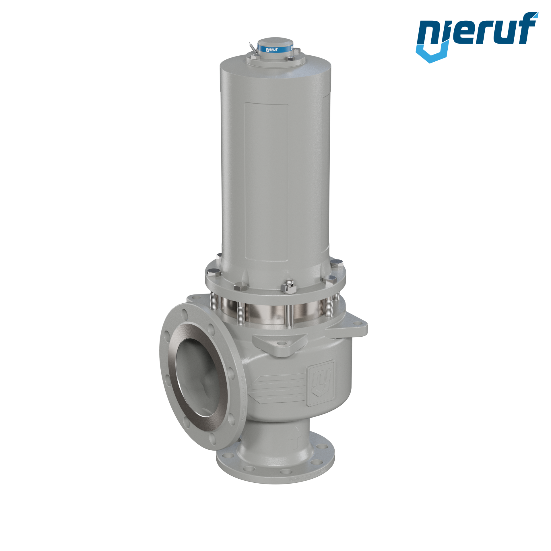 valvola di sicurezza flangiata DN100/DN150 SF06, cappello della molla a tenuta di gas (antigas) & manicotto di tenuta in acciaio inossidabile PTFE, senza dispositivo di sollevamento