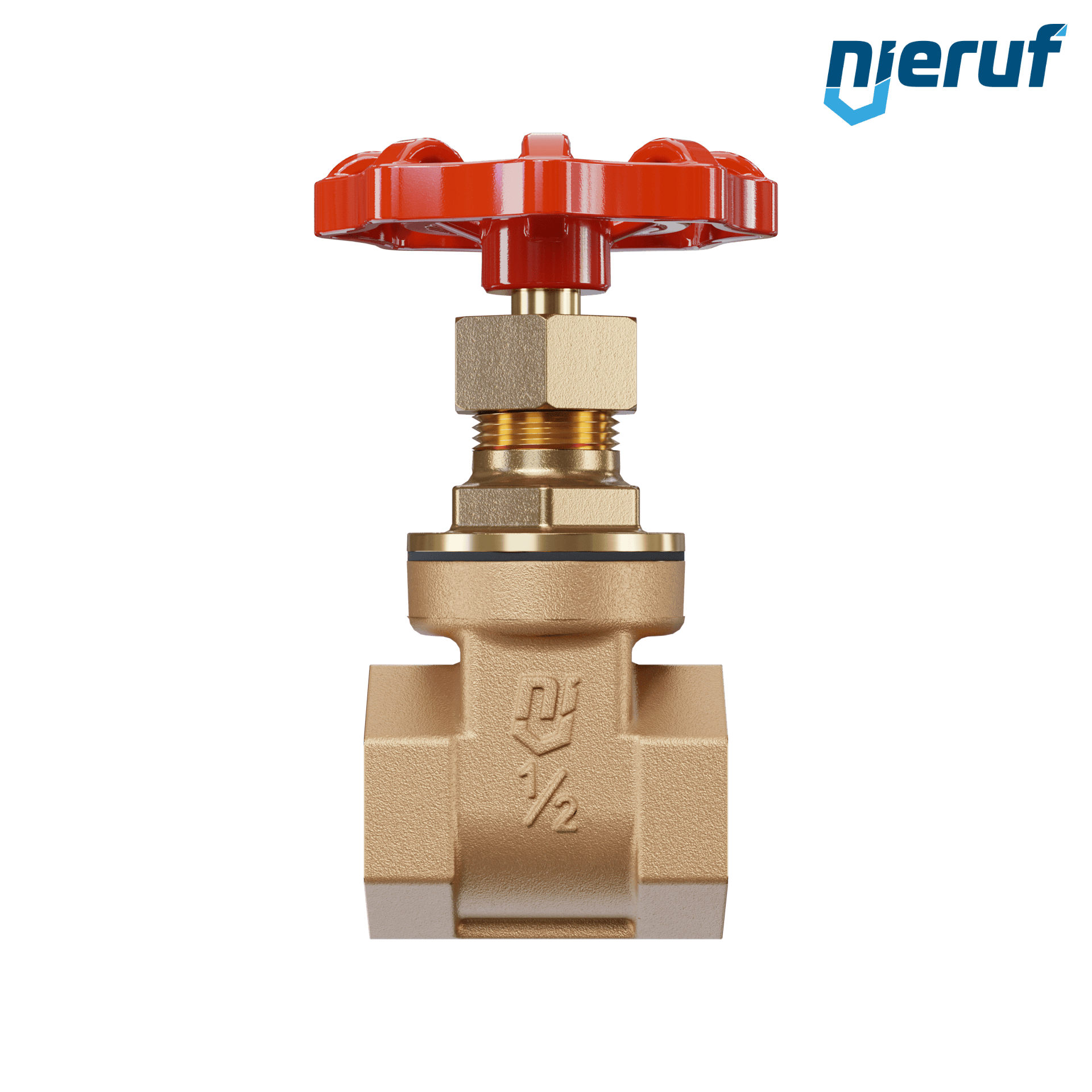 Valvola a ghigliottina filettata in bronzo AS07 DN15 - 1/2" PN16 EPDM