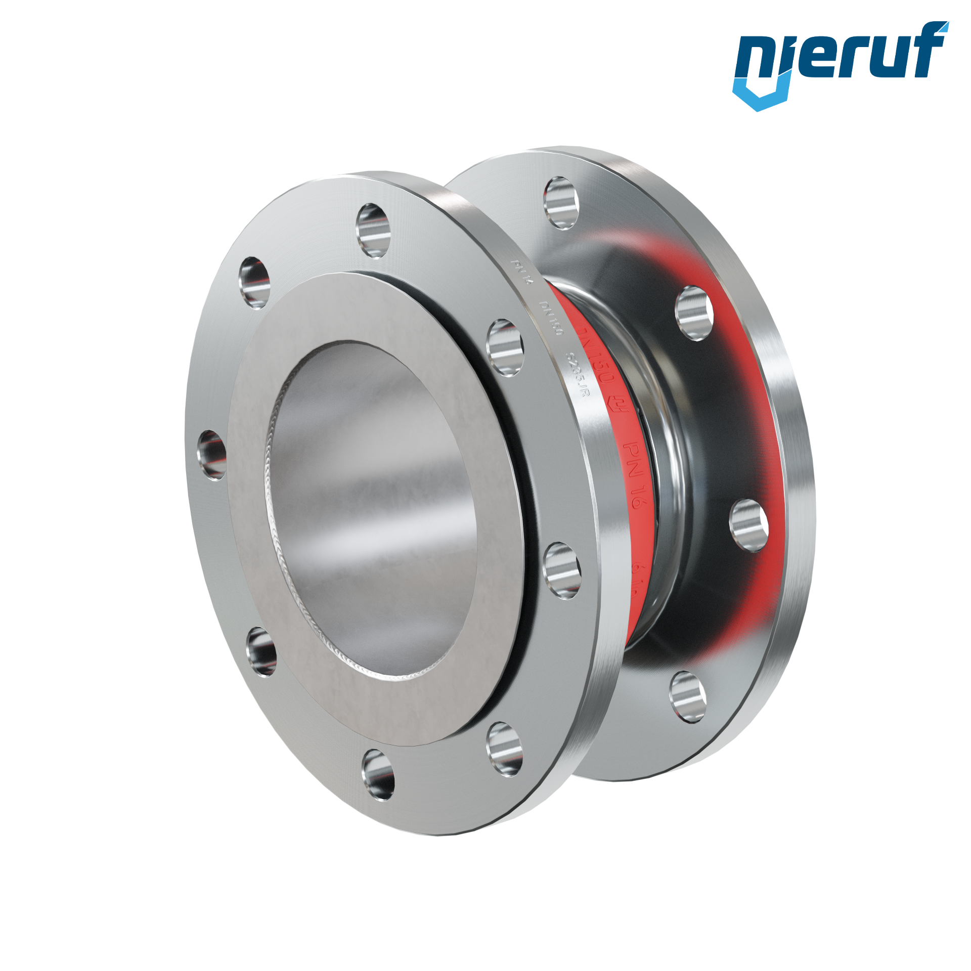 Compensatore piastra di rinforzo DN150 versione KP04 flange in acciaio EPDM