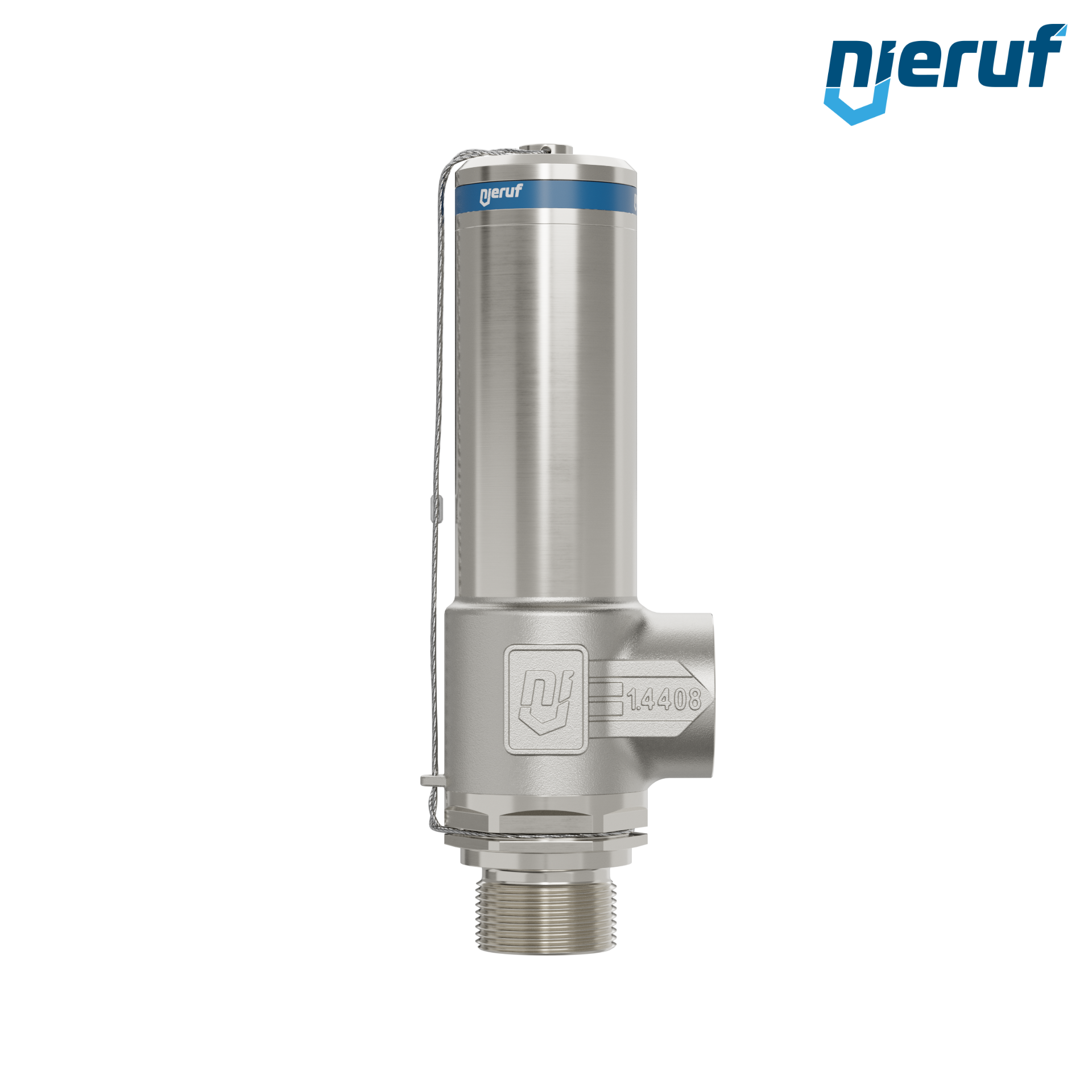 valvola di sicurezza criogenica DN15 3/4" M x 3/4" F SV14, acciaio inox PTFE