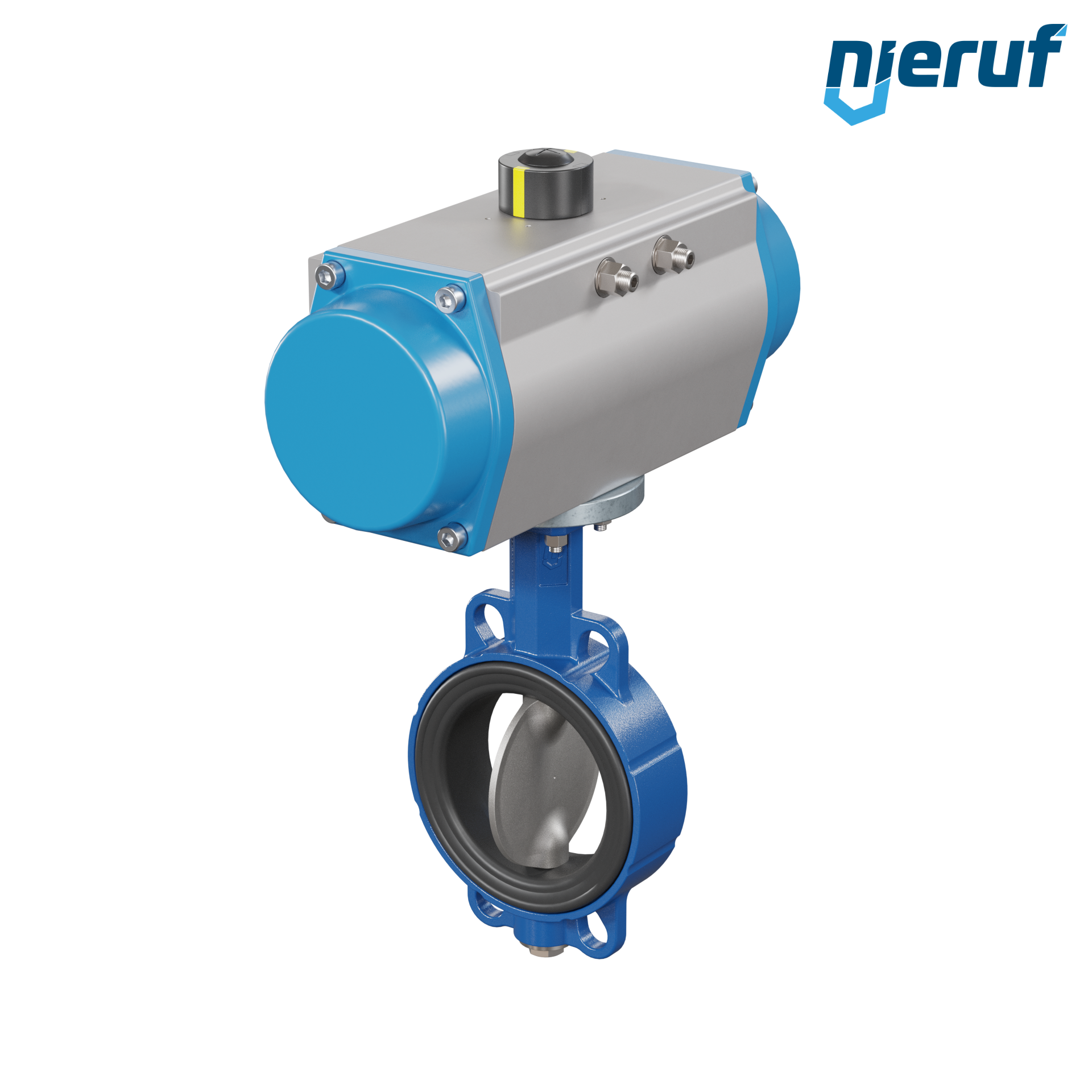 Butterfly valve DN 125 AK01 EPDM high temperature & FDA pneumatic actuator single acting normally open