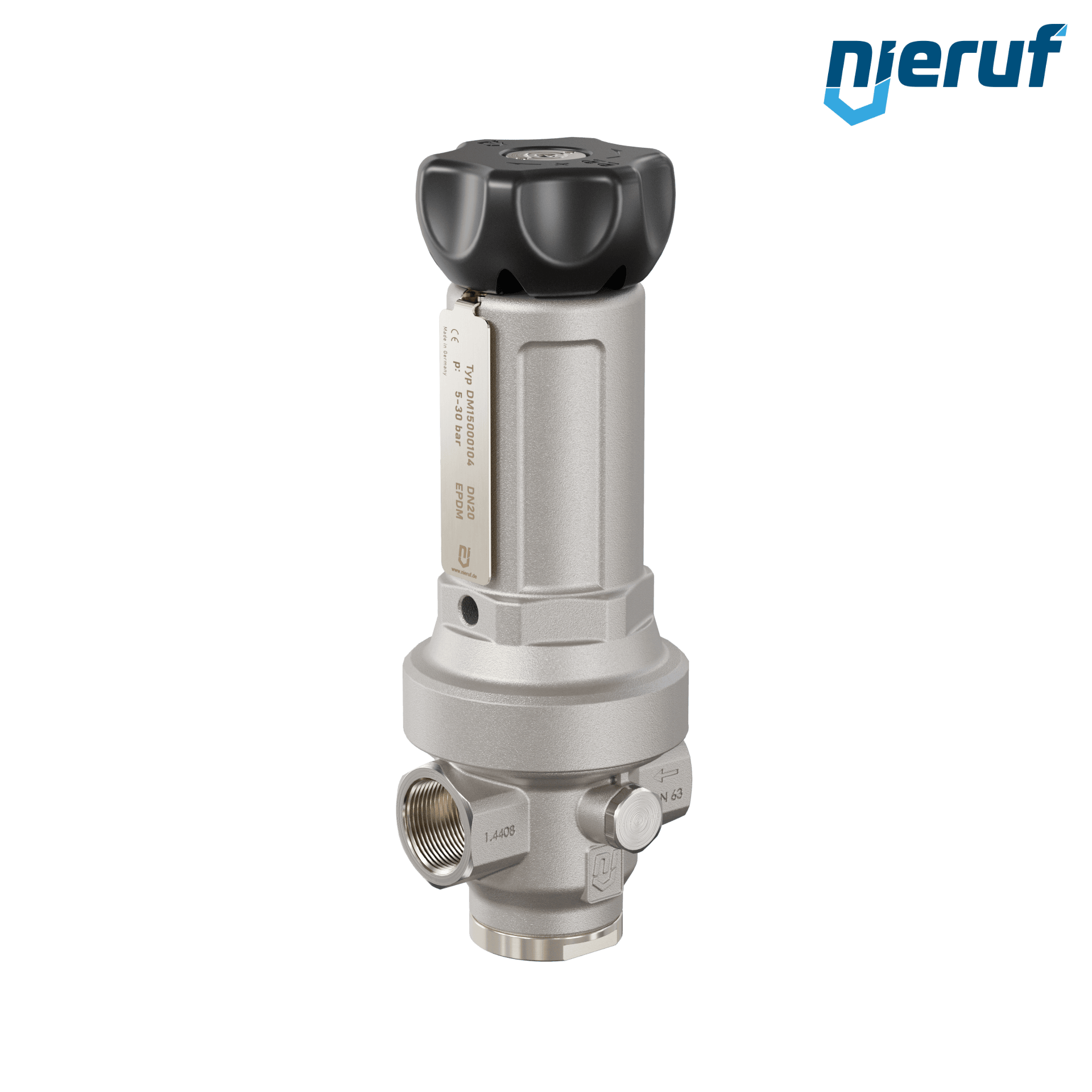 régulateur de pression de précision 3/4" pouce DM15 acier inoxydable EPDM 5.0 - 30.0 bar
