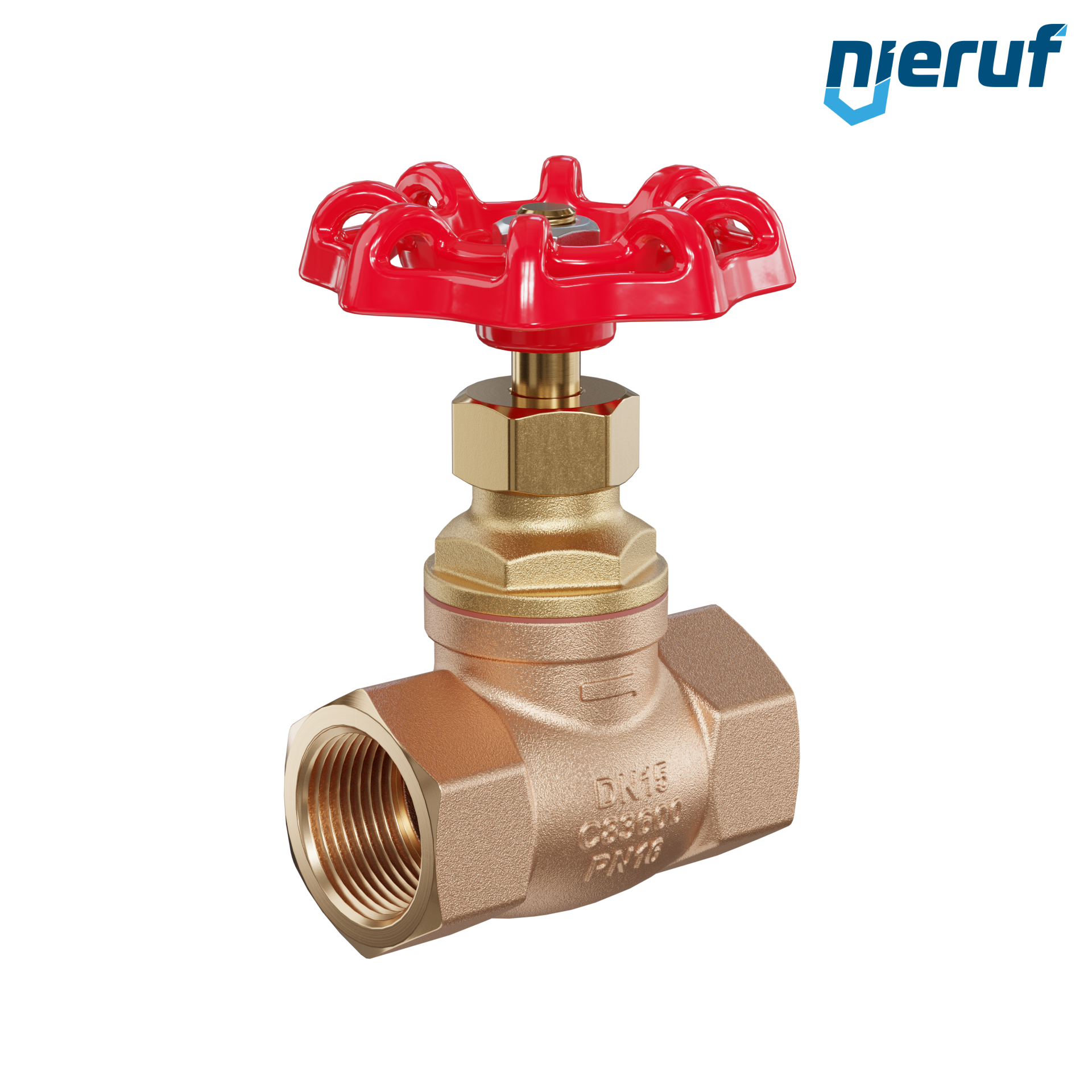 valvola a globo filettatura interna DN15 - 1/2" pollici PN16 AV10 bronzo ASTM B62