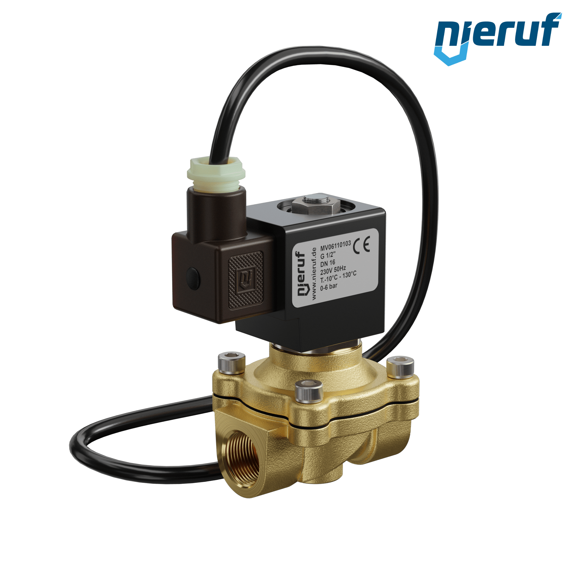 elettrovalvola ATEX DN16 G 1/2" pollici ottone