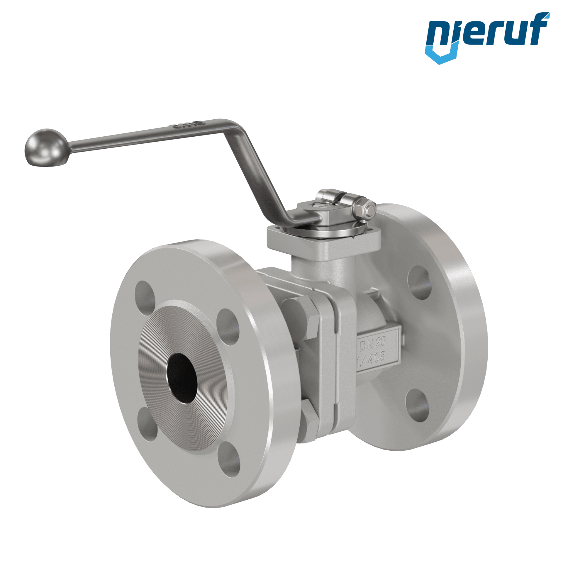 valvola a sfera flangiata per alte temperature FK12 DN20 Antimonio-Carbone guarnizione