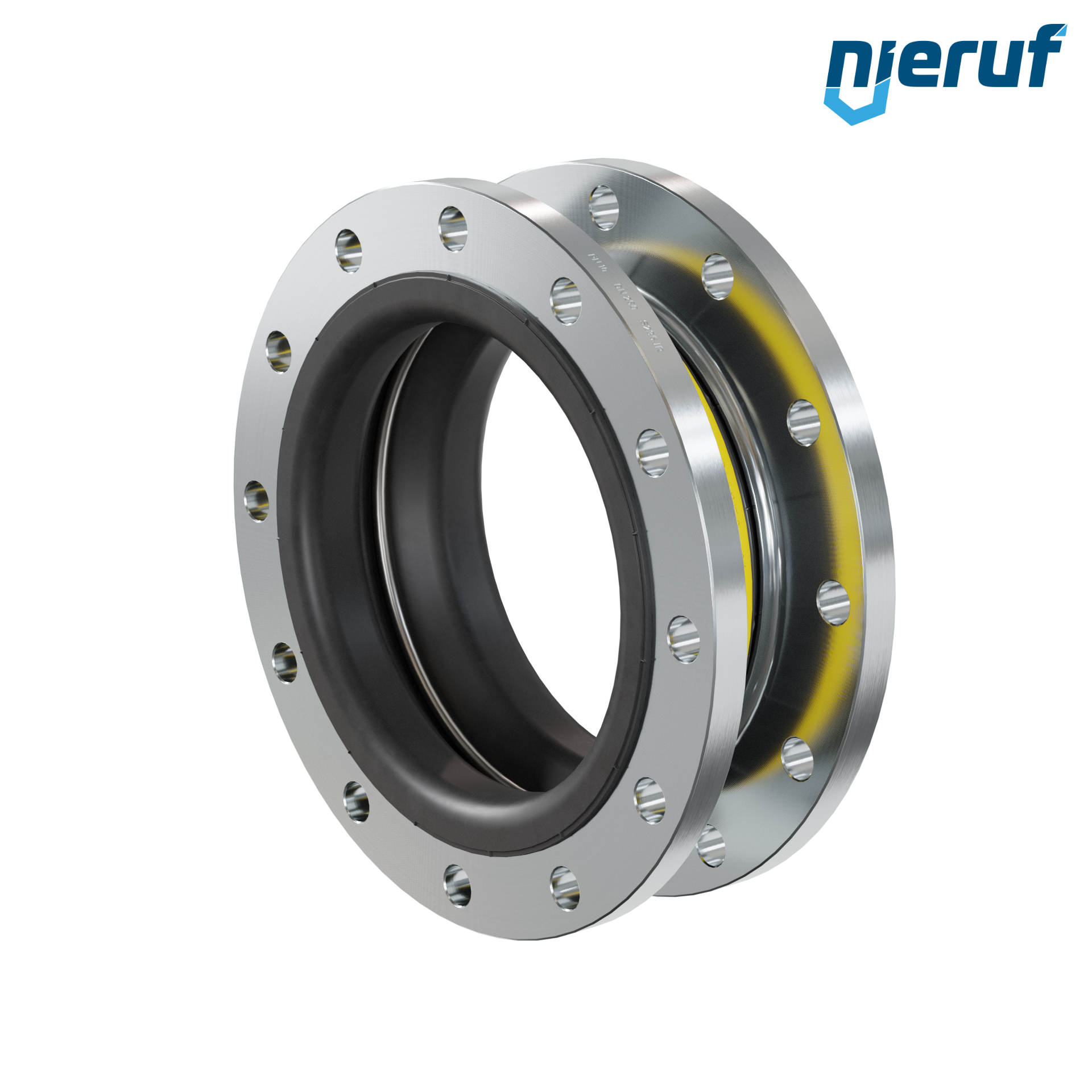 Compensatore o-ring di supporto per il vuoto DN250 versione KP04 flange in acciaio NBR