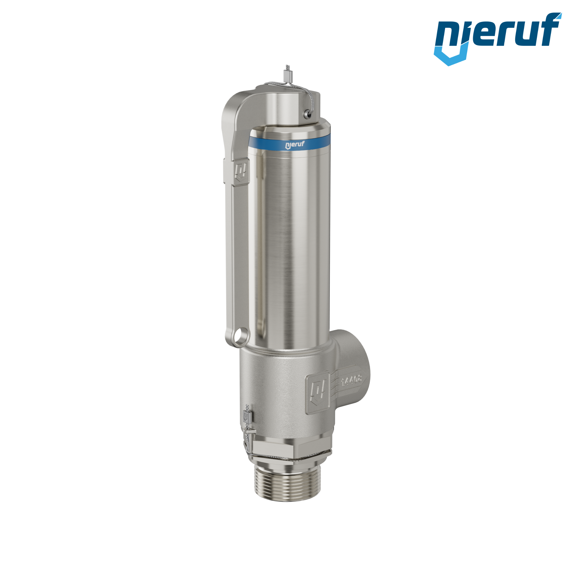 valvola di sicurezza criogenica DN20 1" M x 1" F SV14, acciaio inox PTFE, con leva