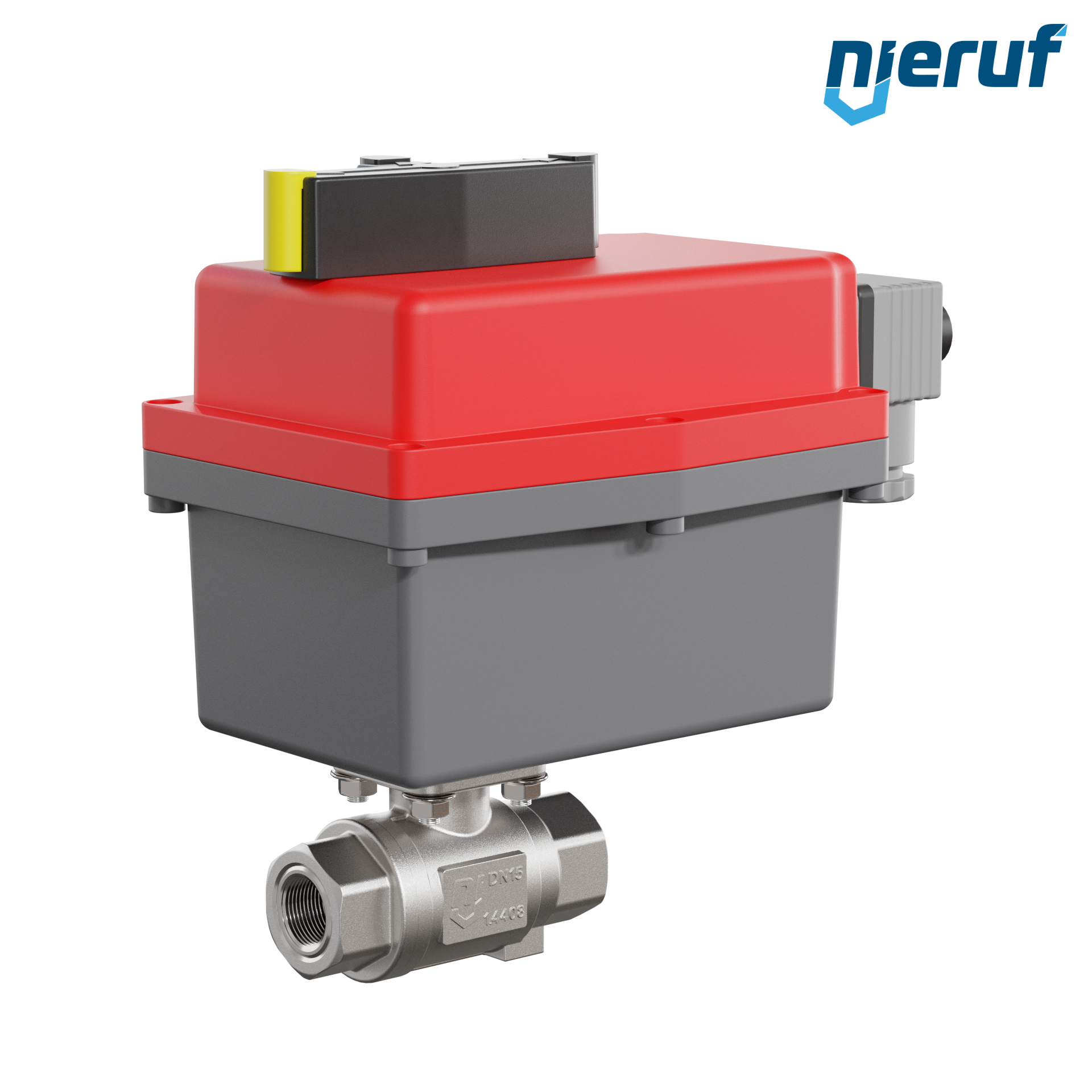 valvola a sfera con attuatore elettrico DN10 - 3/8" pollici acciaio inossidabile 85V - 240V EK02 DVGW W