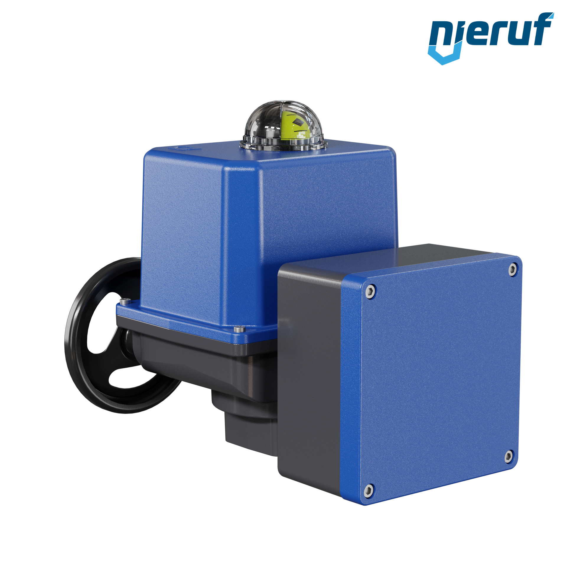 Attuatore elettrico da 1/4 di giro AN03 PSQ103AMS12 con protezione contro le interruzioni di corrente - 360-575V AC 130Nm IP67 ISO 5211 F05-F07