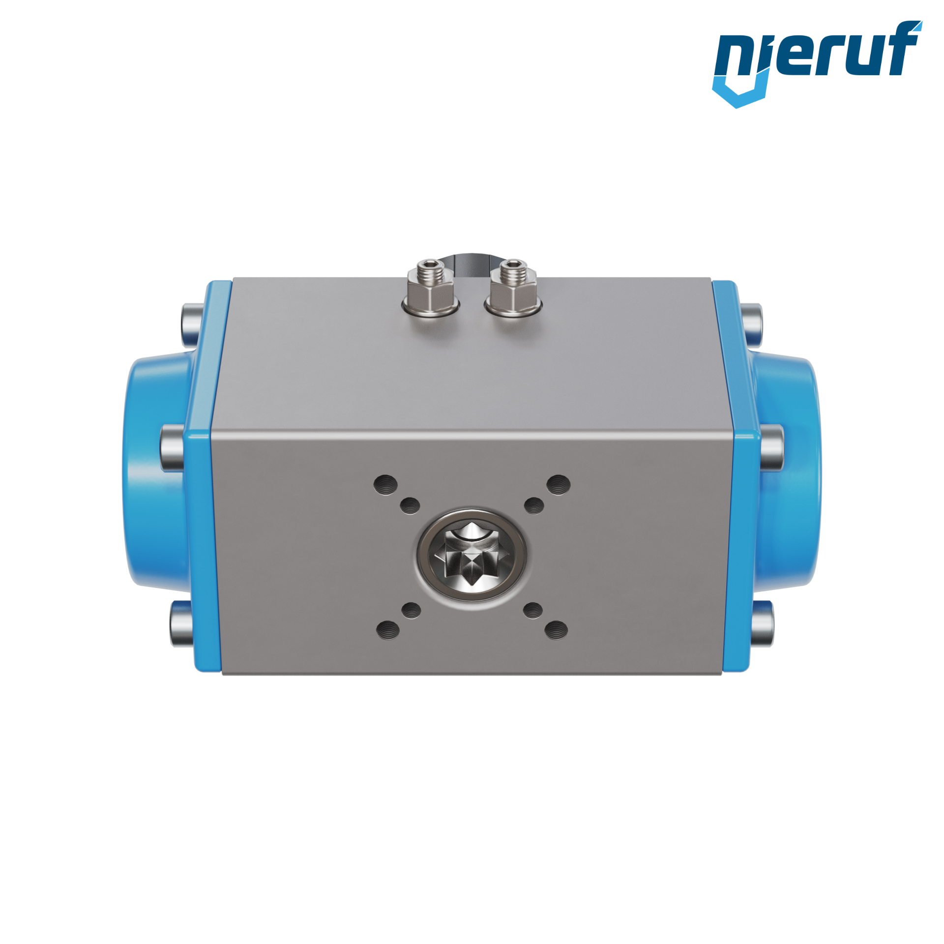 attuatore pneumatico AN02 a singolo effetto, apertura a molla versione per alta temperatura GS-052 90° con 12 molle