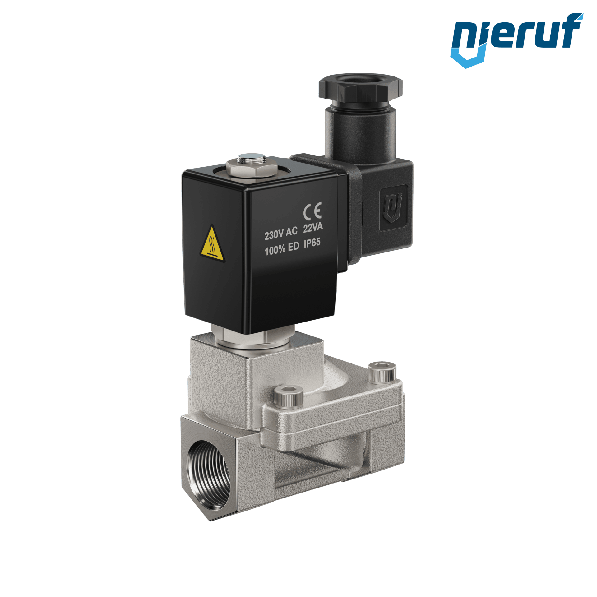 elettrovalvola G 1/2" pollici acciaio inossidabile EV05 EPDM 230V 50Hz