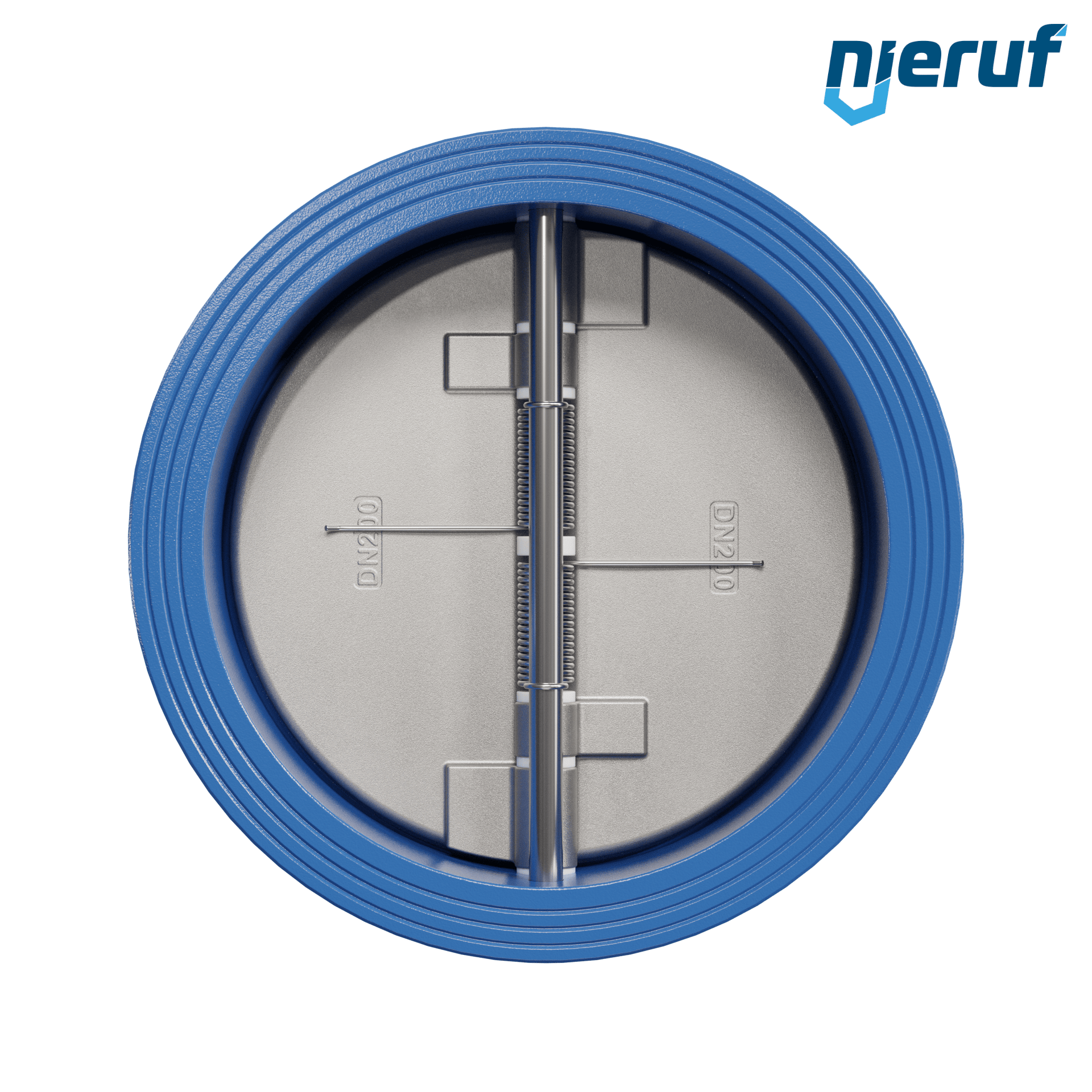 valvola di ritegno a doppio battente DN200 DR02 GGG40 FKM (Viton)