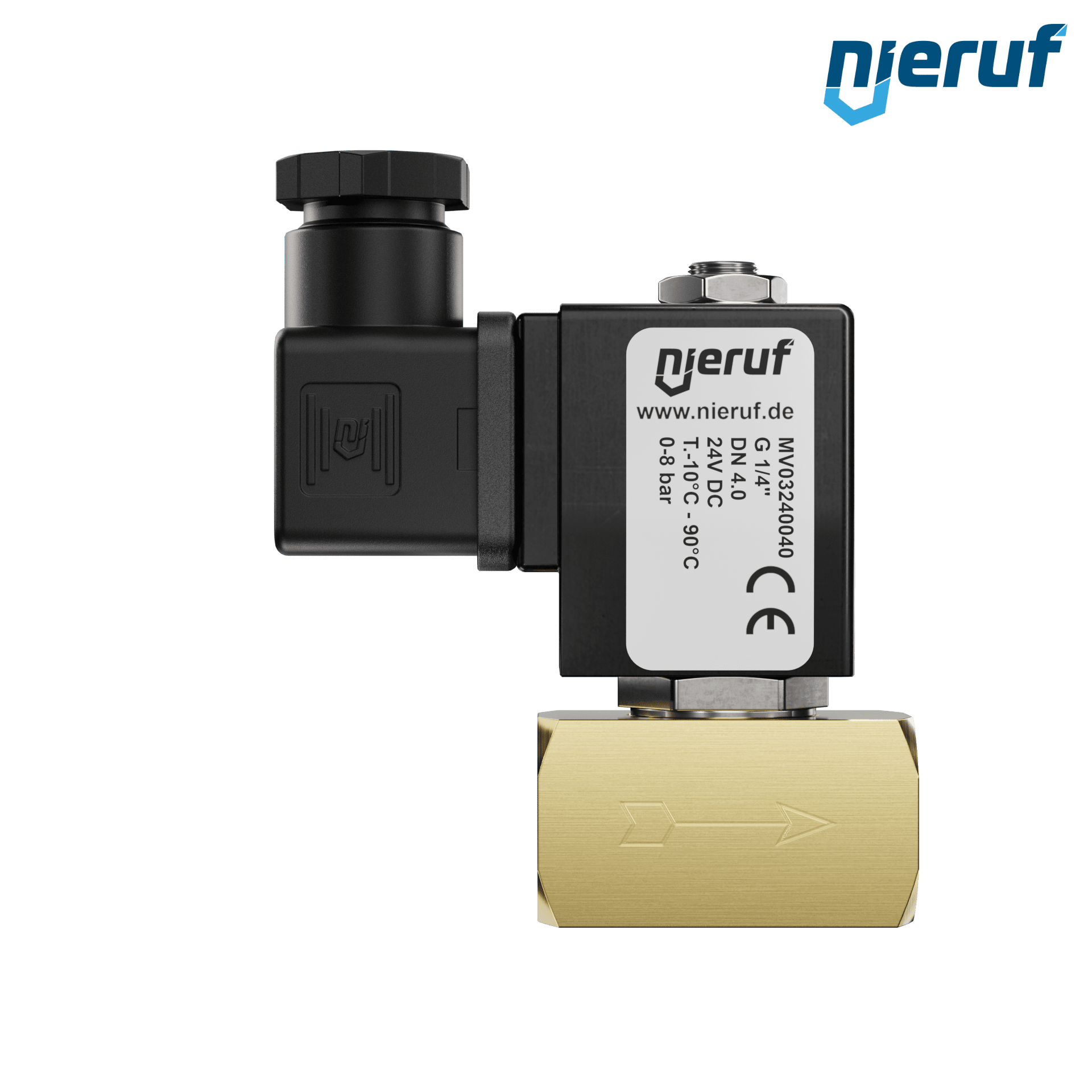 elettrovalvola DN 4,0 ottone MV03 NBR 24V DC